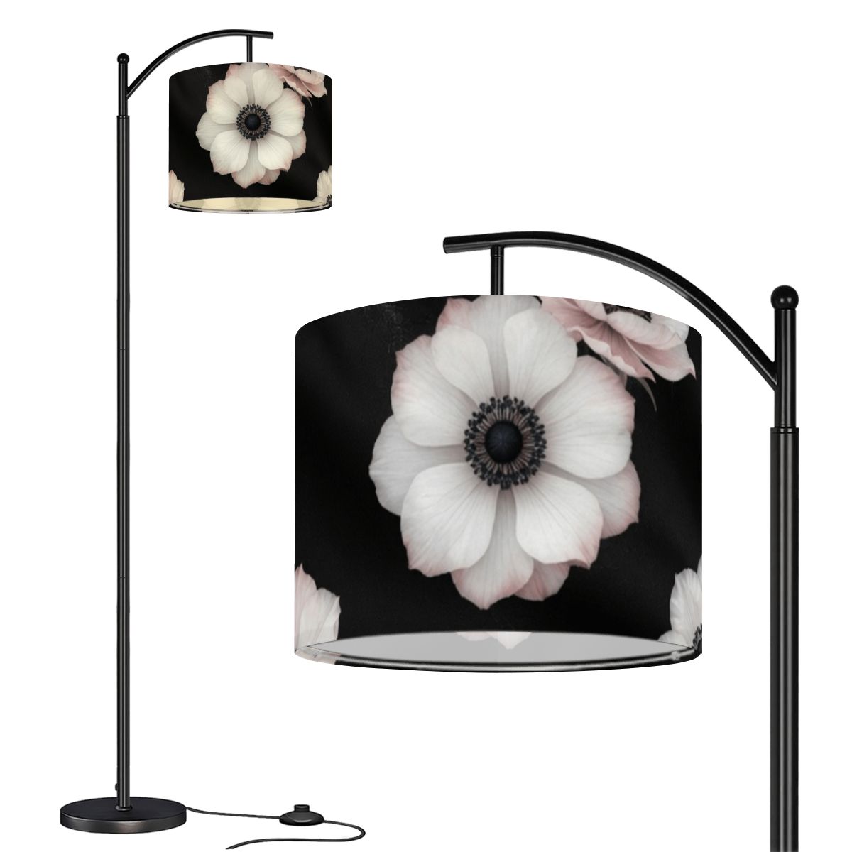 Anemony — Lampa podłogowa łukowa