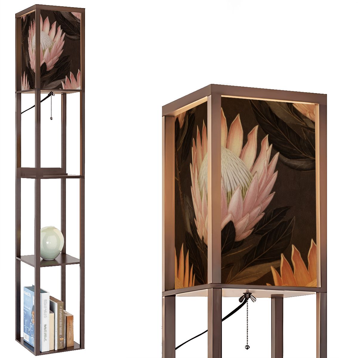 Floor Lamp with Shelves 45proteav2aop