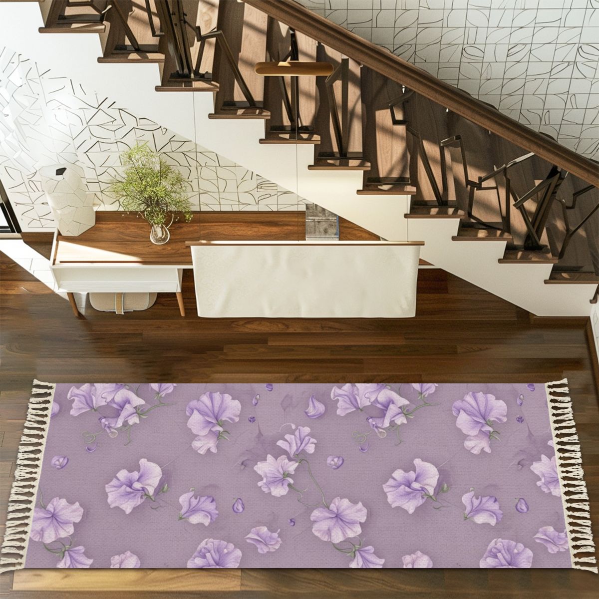 Multiple Sizes Runner Rug with Tassels 23groszeklawendaaop