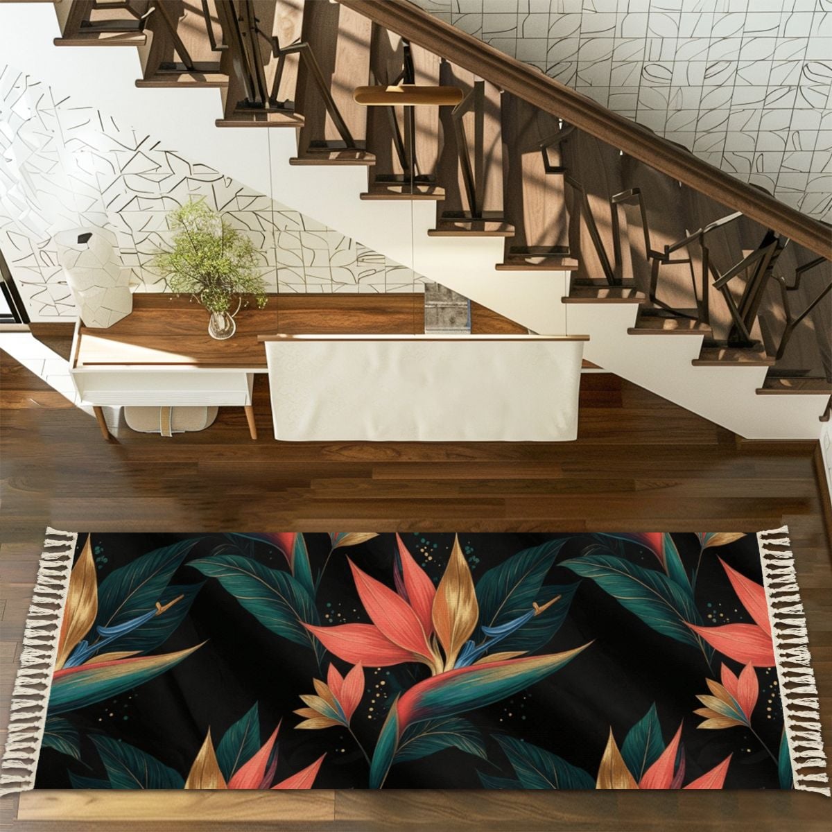 Multiple Sizes Runner Rug with Tassels 25rajskiptakaop