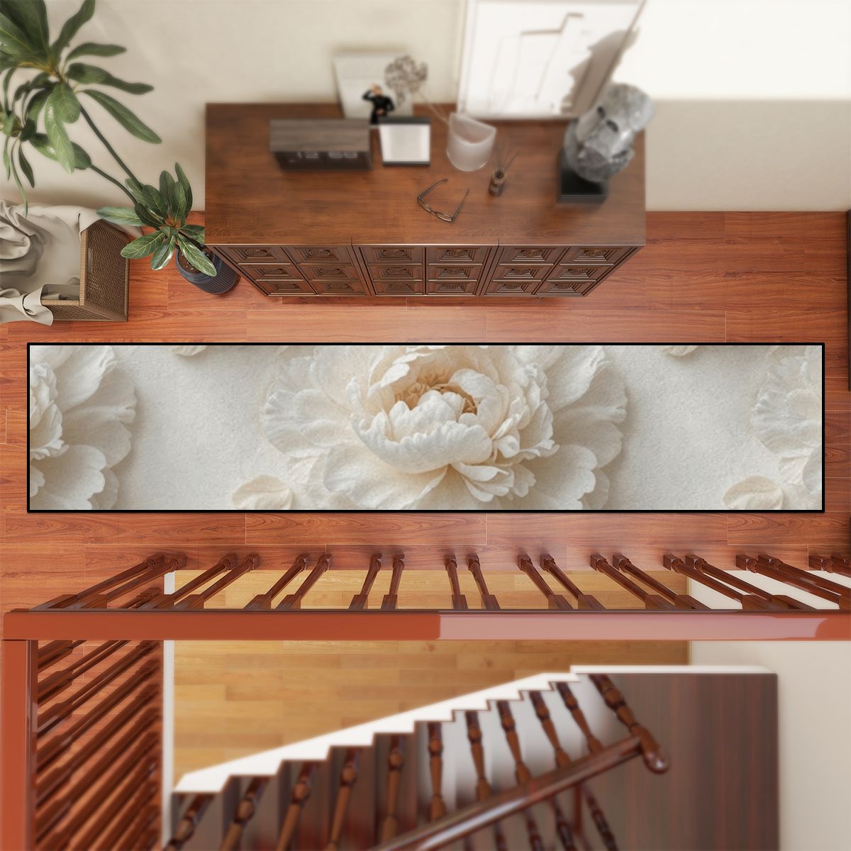 Peonie Biala — Runner rug