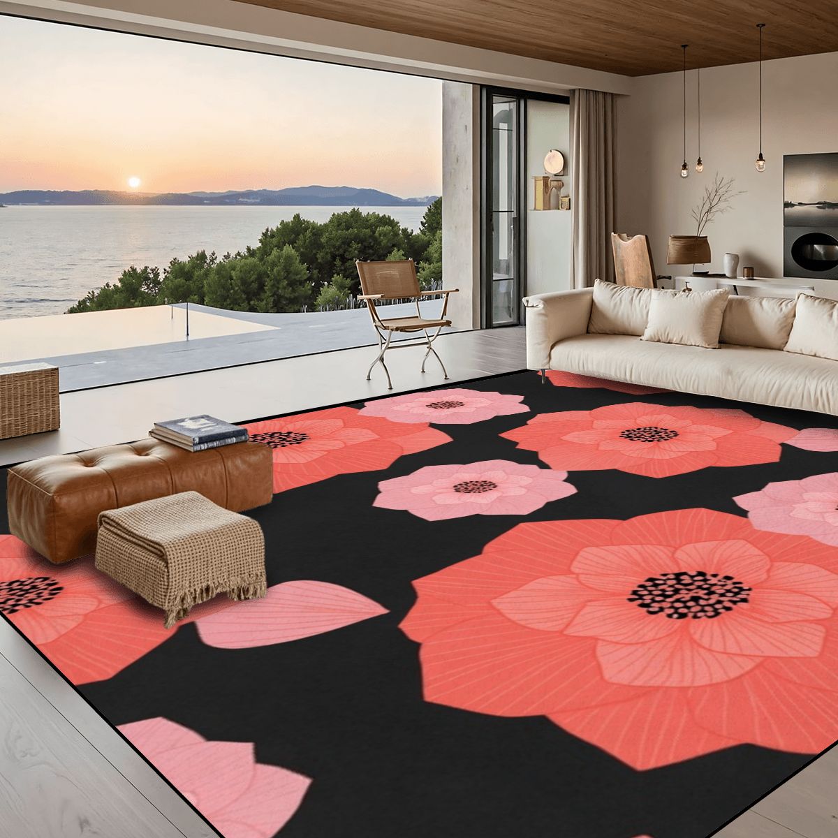 Large Area Rug Floor Carpet (5:4) 16cameliakoralaop