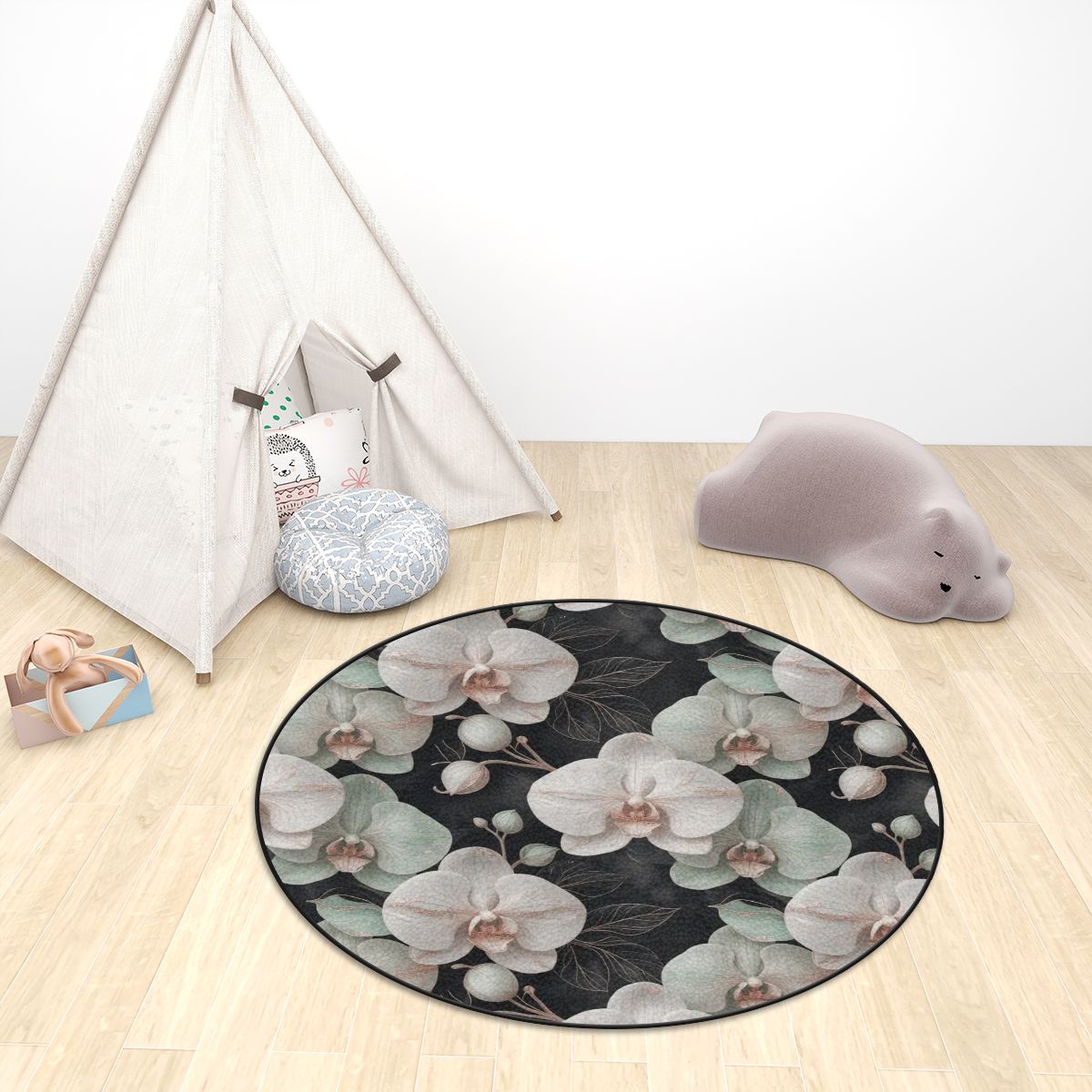 Multiple Sizes Plush Round Area Rug 28orchideegesteaop