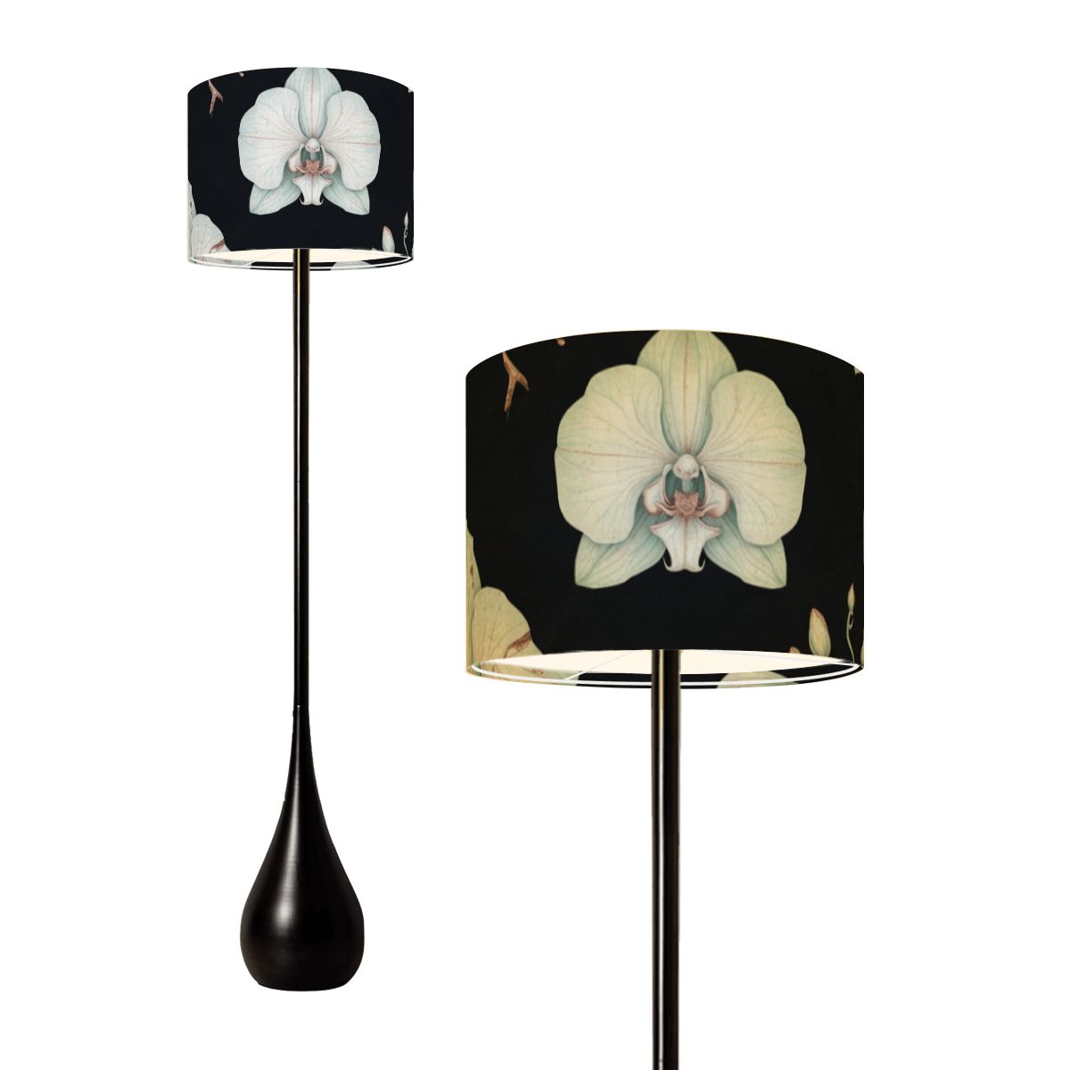 Orchidee Noc — Lampa podłogowa kropla