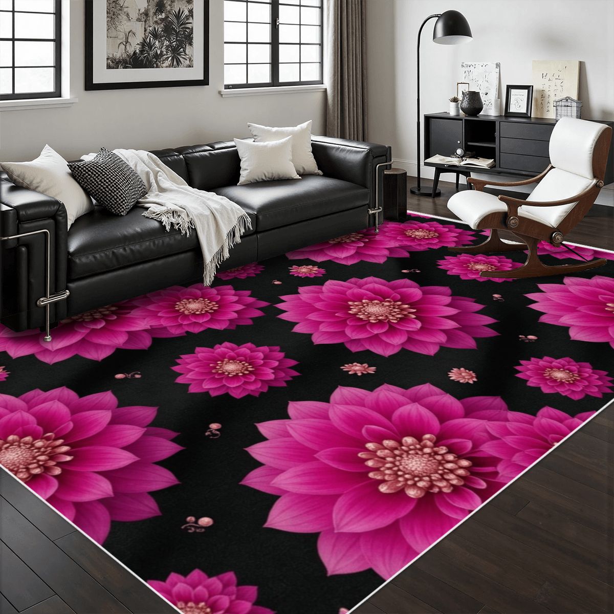 Area Rug with White Border 31daliefuksjav2aop