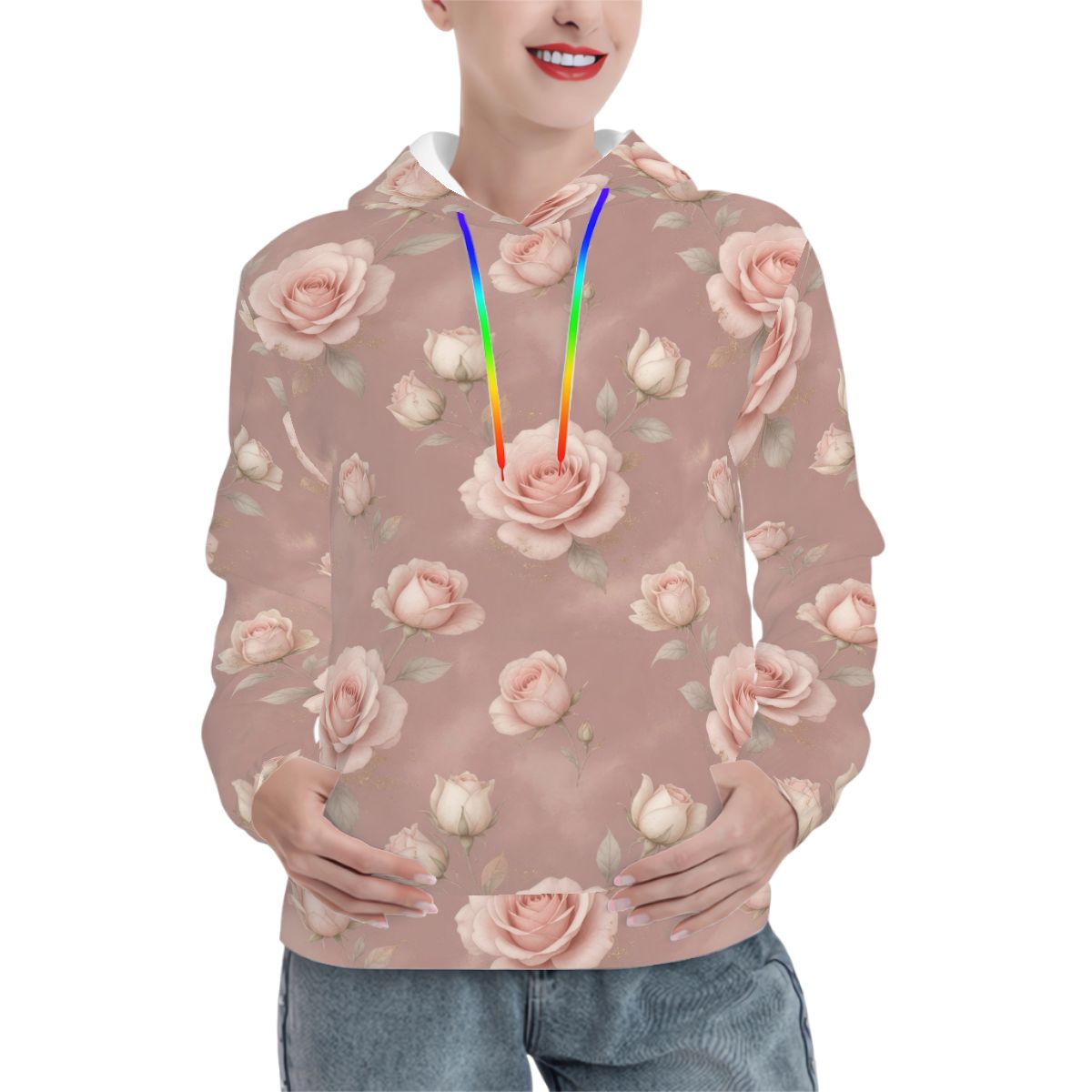 Hoodies for Women Customized Services 02rozeblushaop