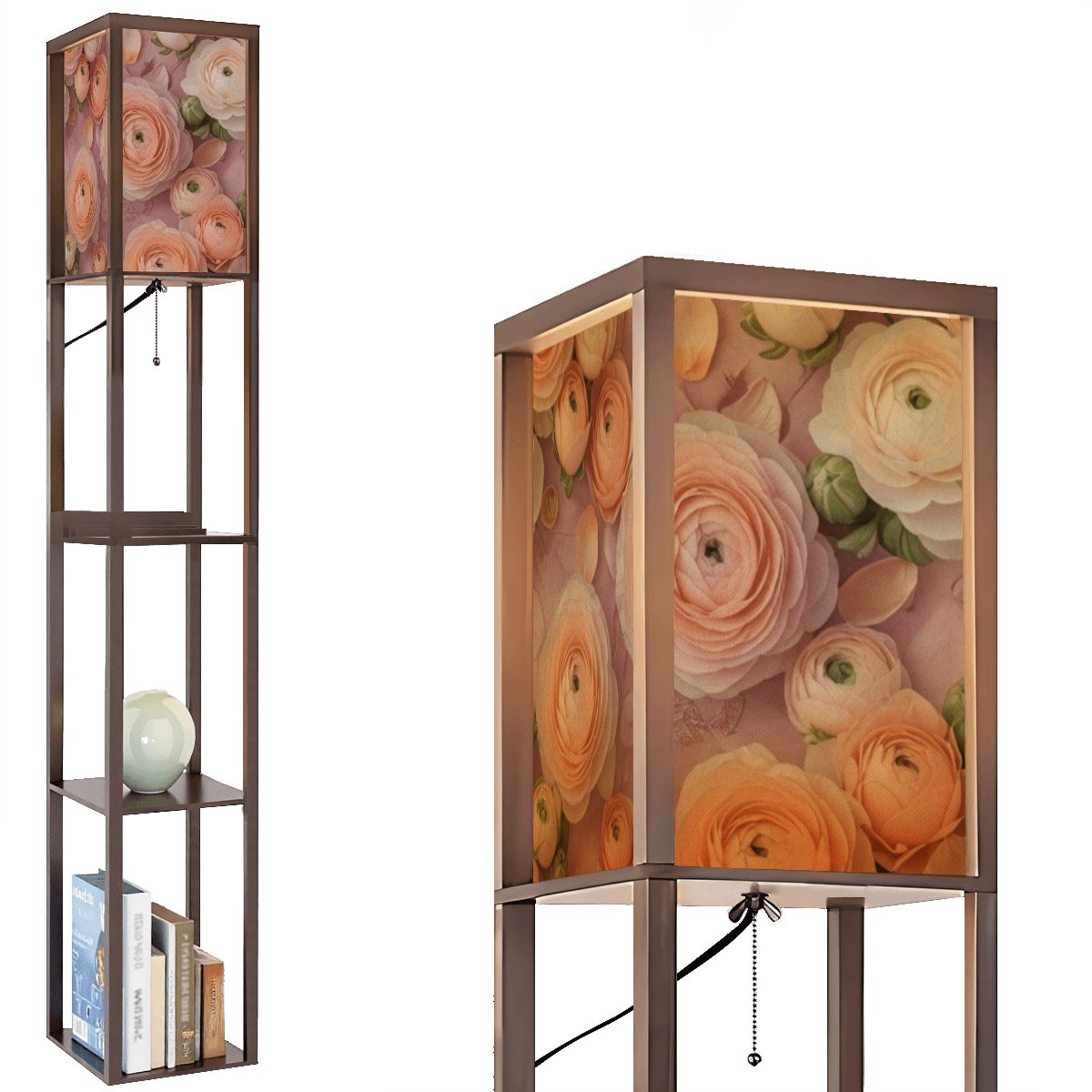 Floor Lamp with Shelves 44jaskryv2aop