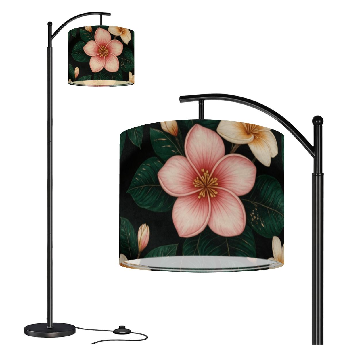 Plumeria — Lampa podłogowa łukowa