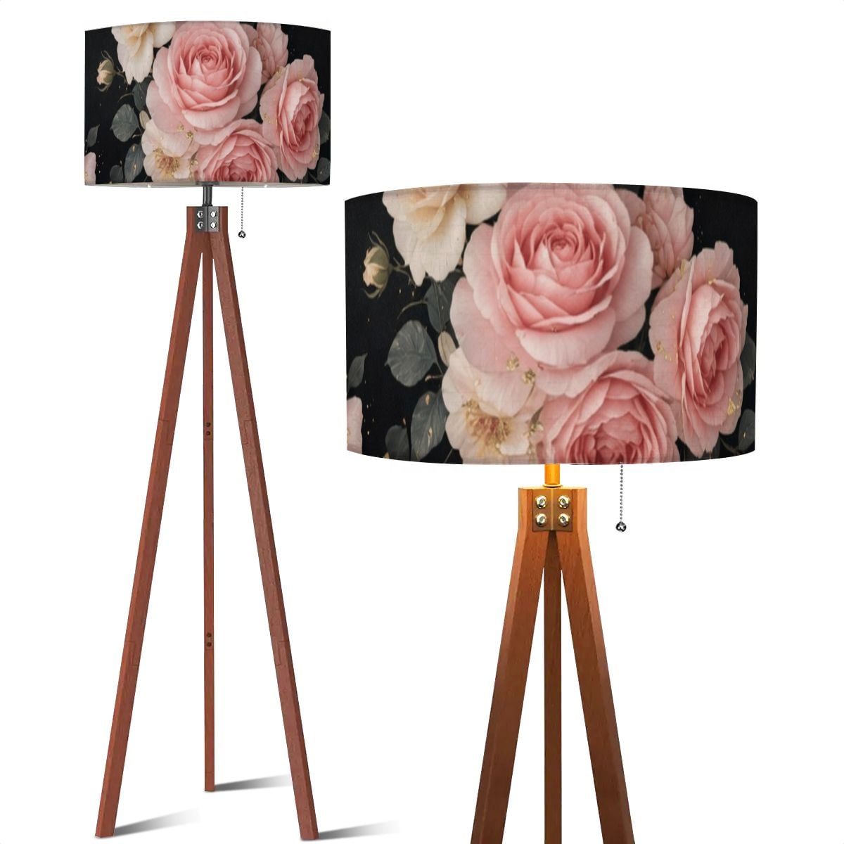 Tripod Floor Lamp (Made in USA) 27rozekaskadaaop