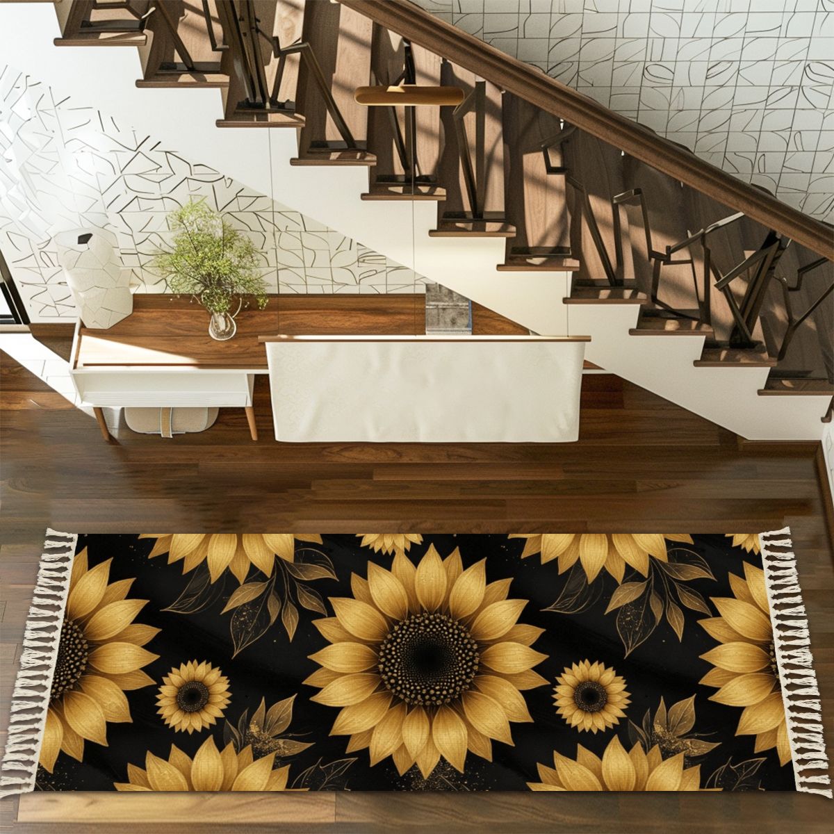 Multiple Sizes Runner Rug with Tassels 22slonecznikigoldaop