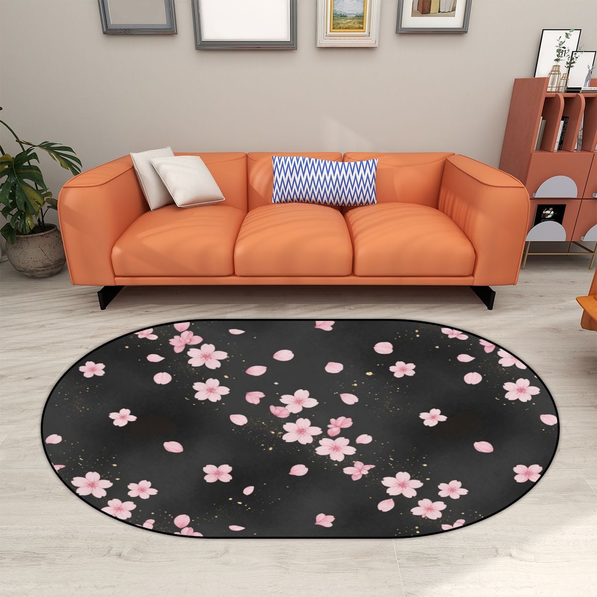 Multiple Sizes Oval Area Rug 06sakuradustaop