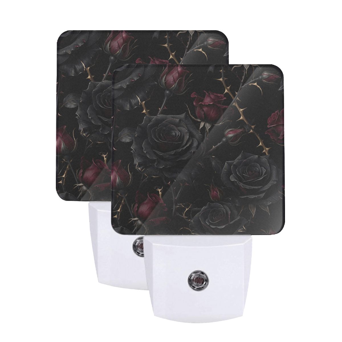 LED Night Light Set of 2 09noirroseaopbezfald