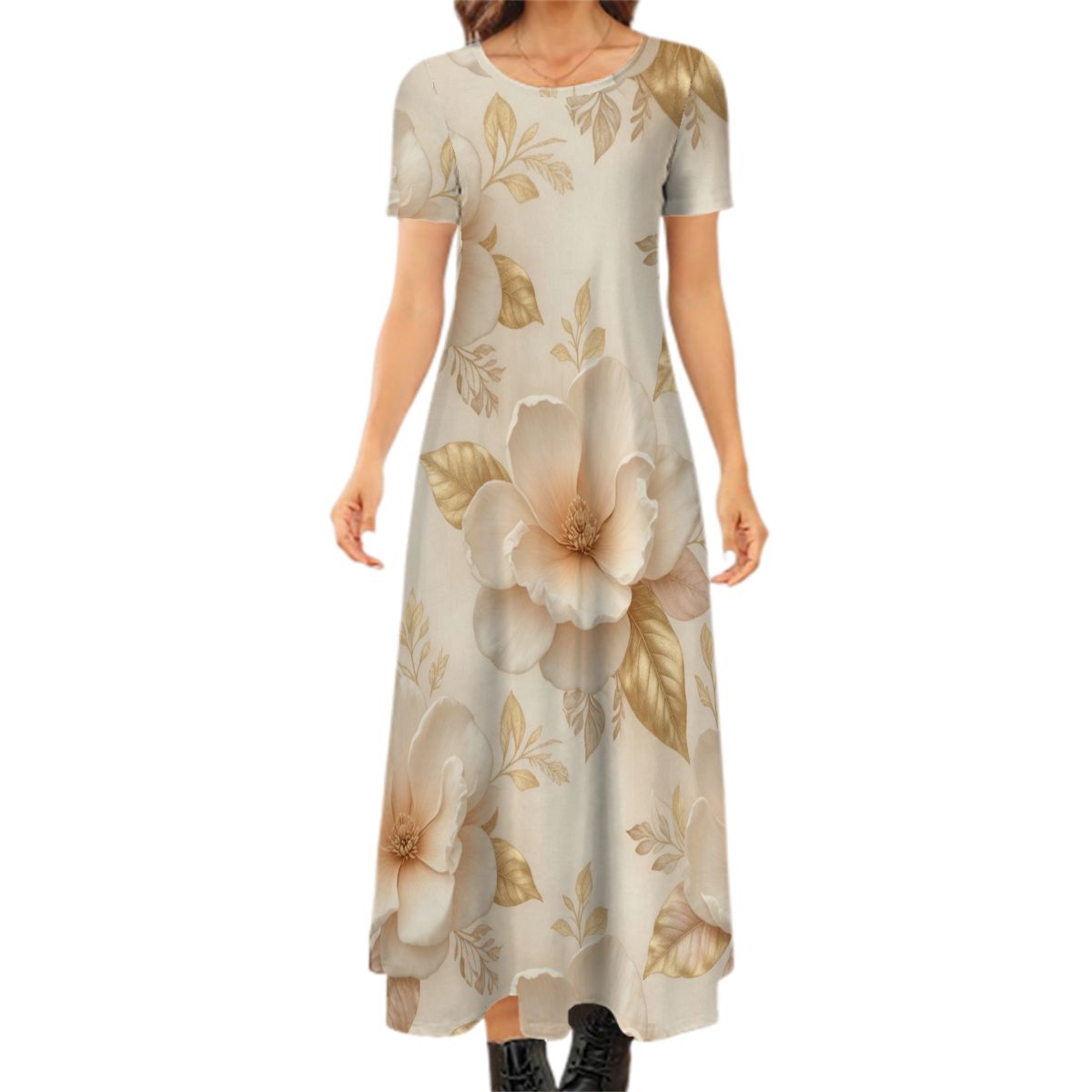 Magnolie Champagne — Sukienka maxi