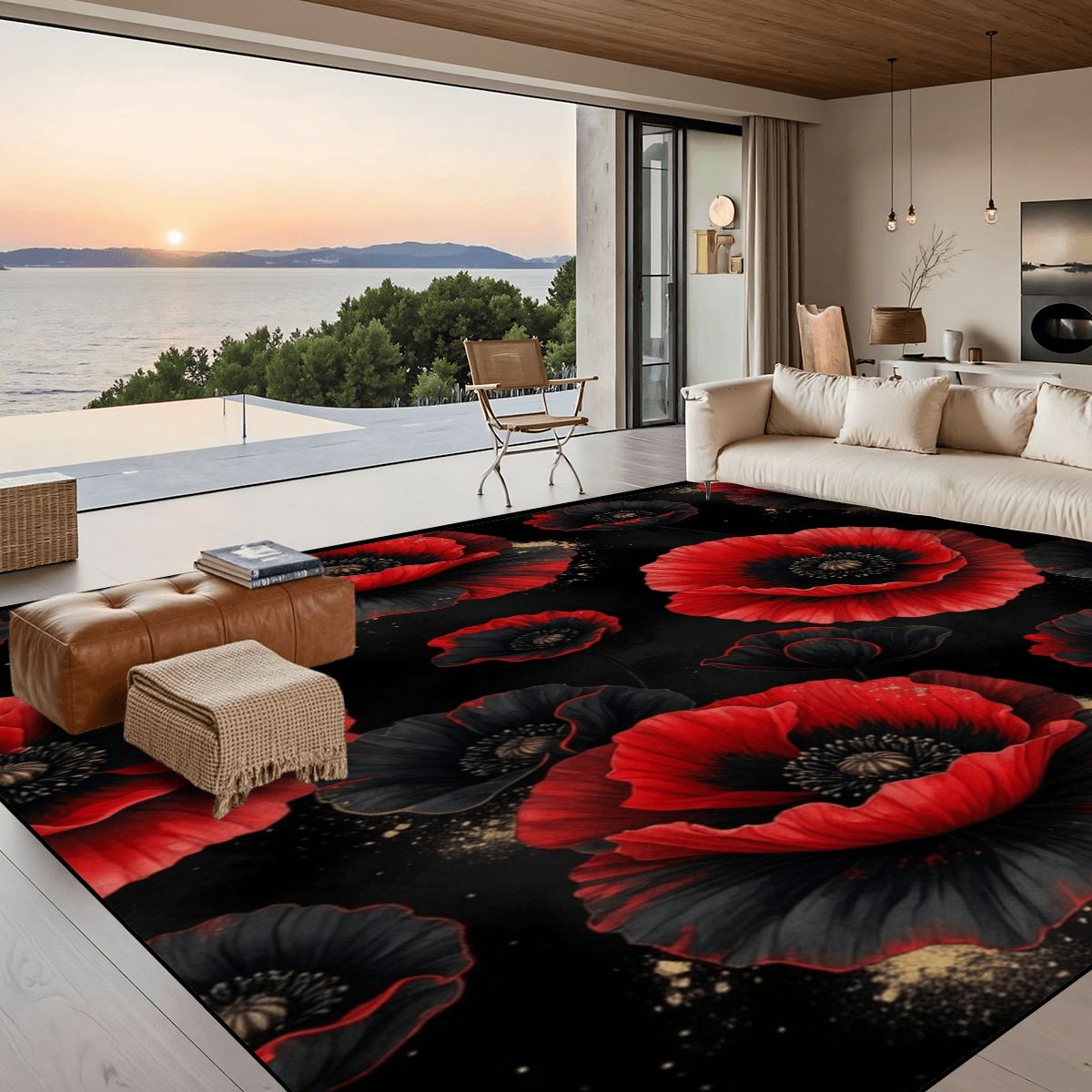 Large Area Rug Floor Carpet (5:4) 17makinoiraop