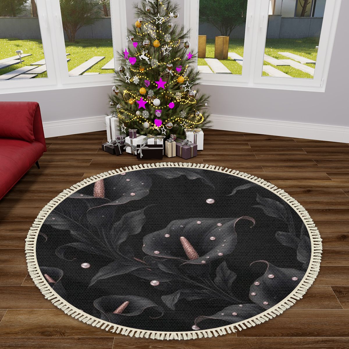 Kalie Noir — Round rug