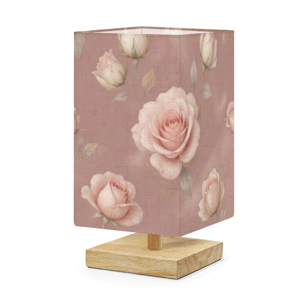 Roze Blush — Lampa stołowa kwadratowa