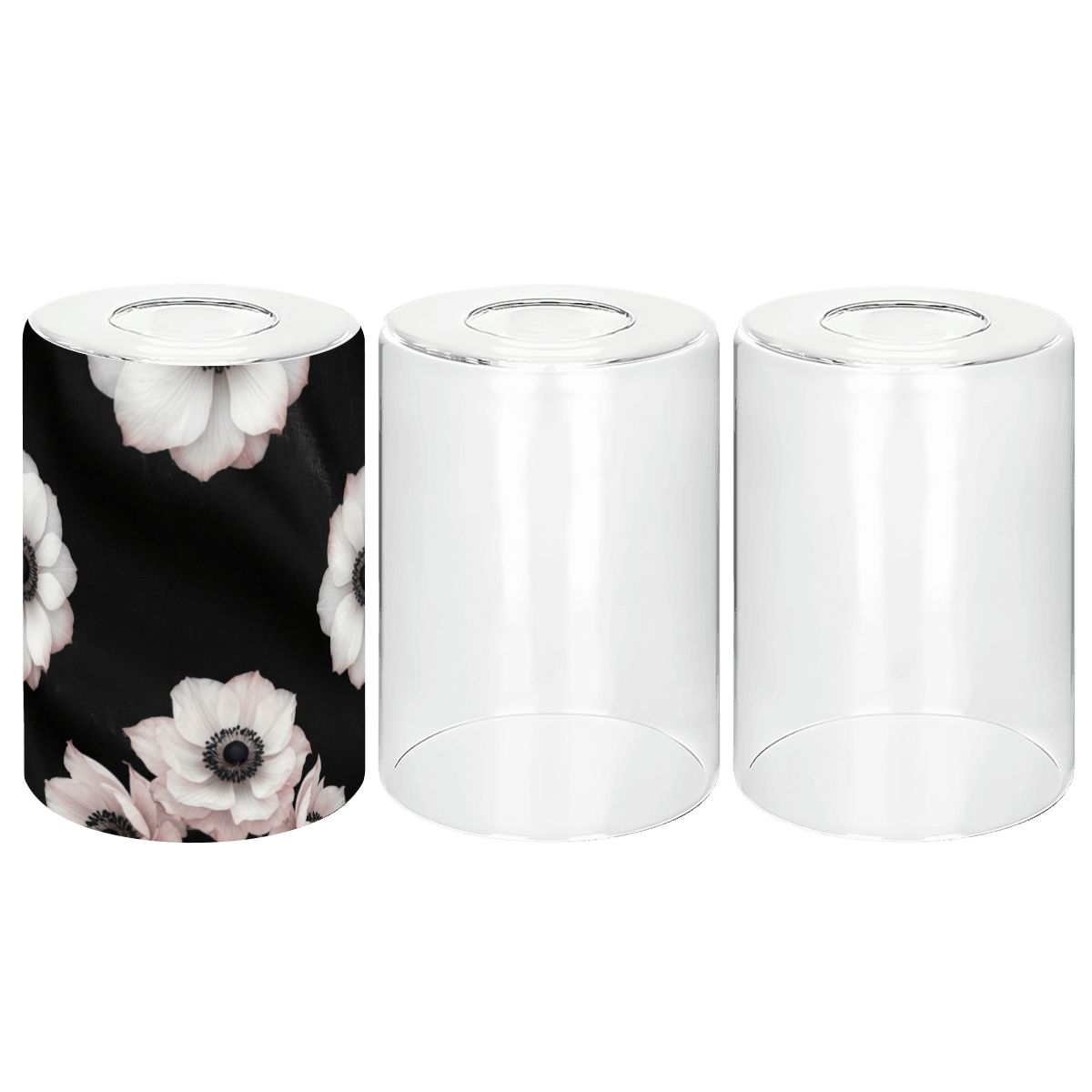 Cylindrical Glass Lampshade 3 pcs 46anemonyv2aop