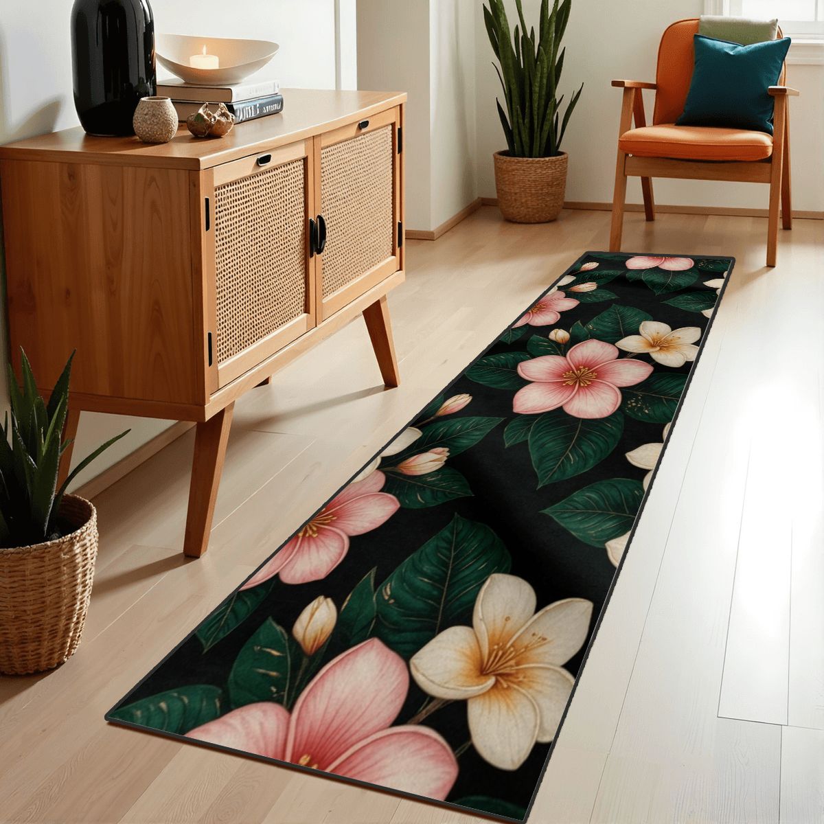 Plumeria — Runner rug