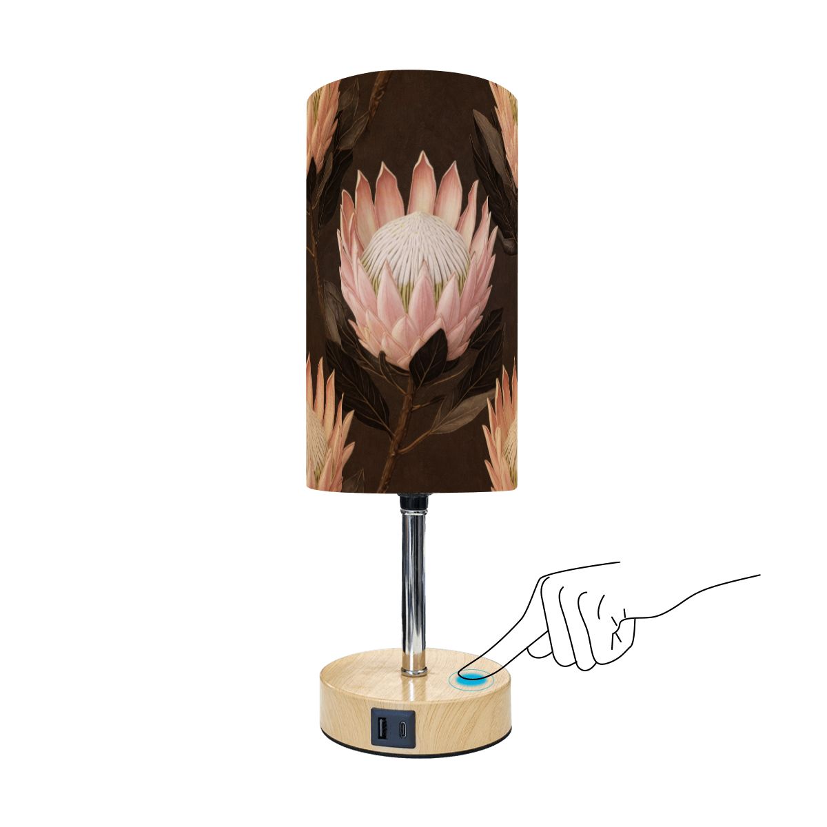Touch Bedside Table Lamp with USB 45proteav2aop
