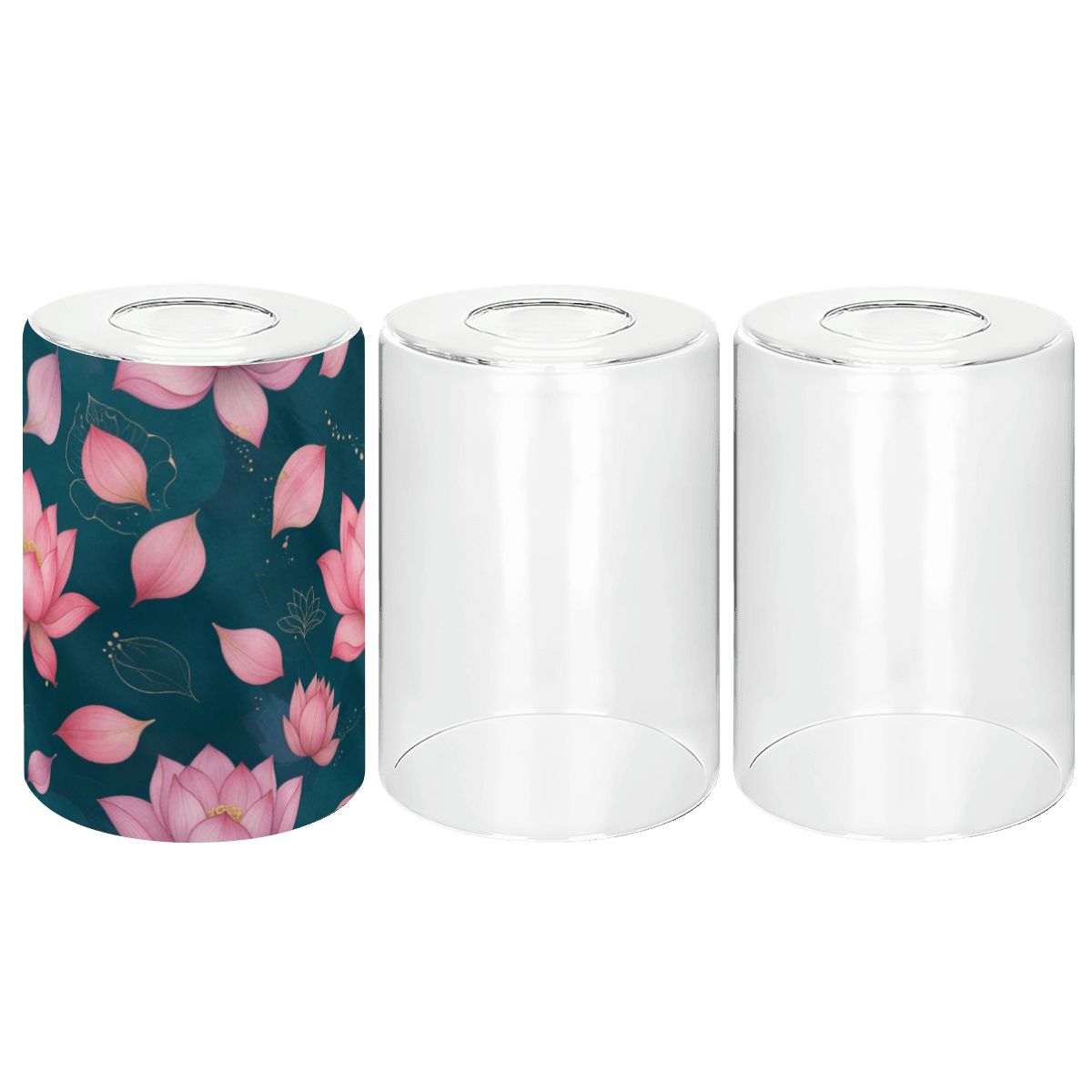 Cylindrical Glass Lampshade 3 pcs 40lotosyv2aop
