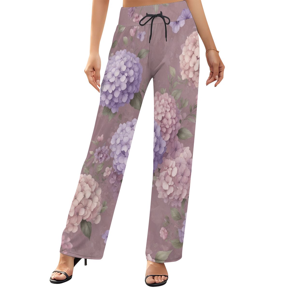 Wide Leg Pants Woman 08hortensjelawendaaop