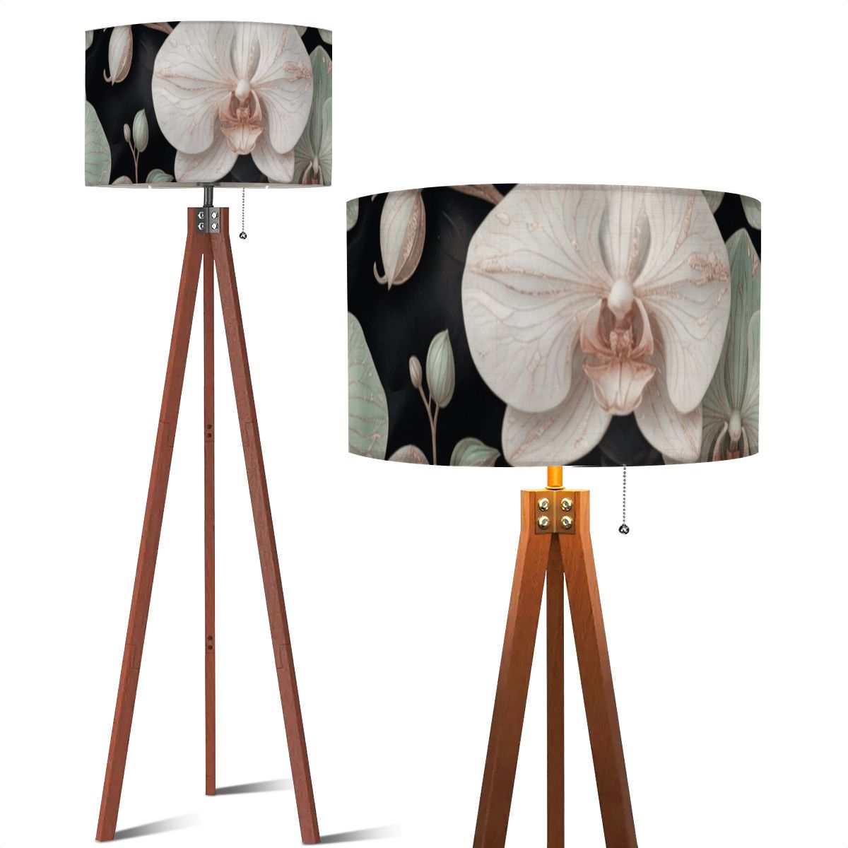 Orchidee Geste — Lampa podłogowa na trójnogu
