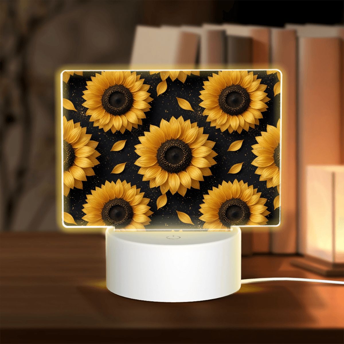 Rectangular Acrylic Night Light 47slonecznikiv2aop