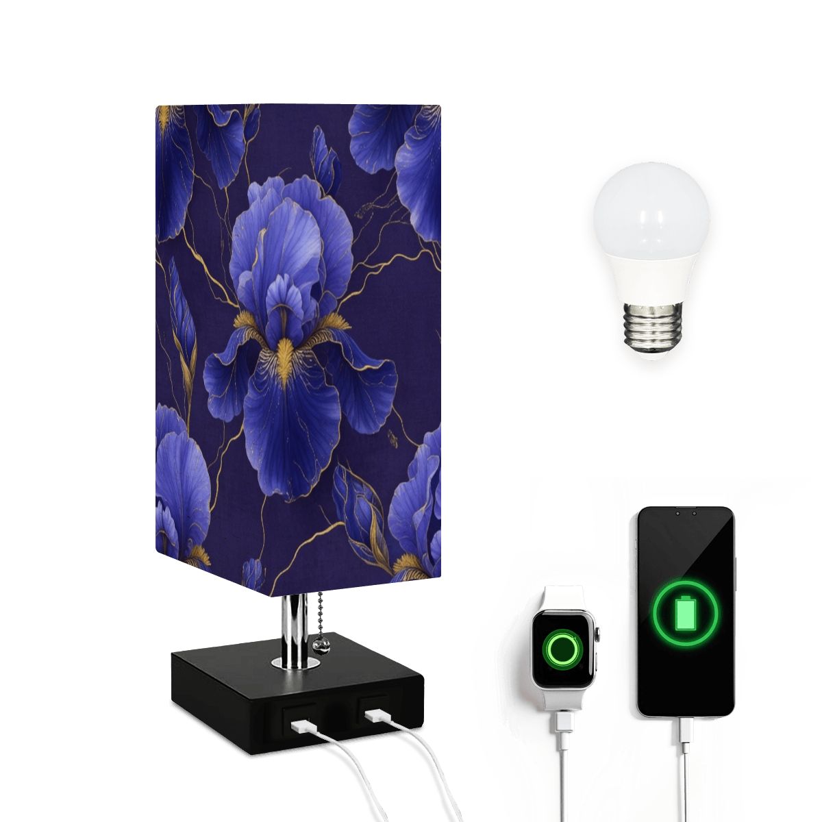 Irysy — Lampa stołowa kwadratowa