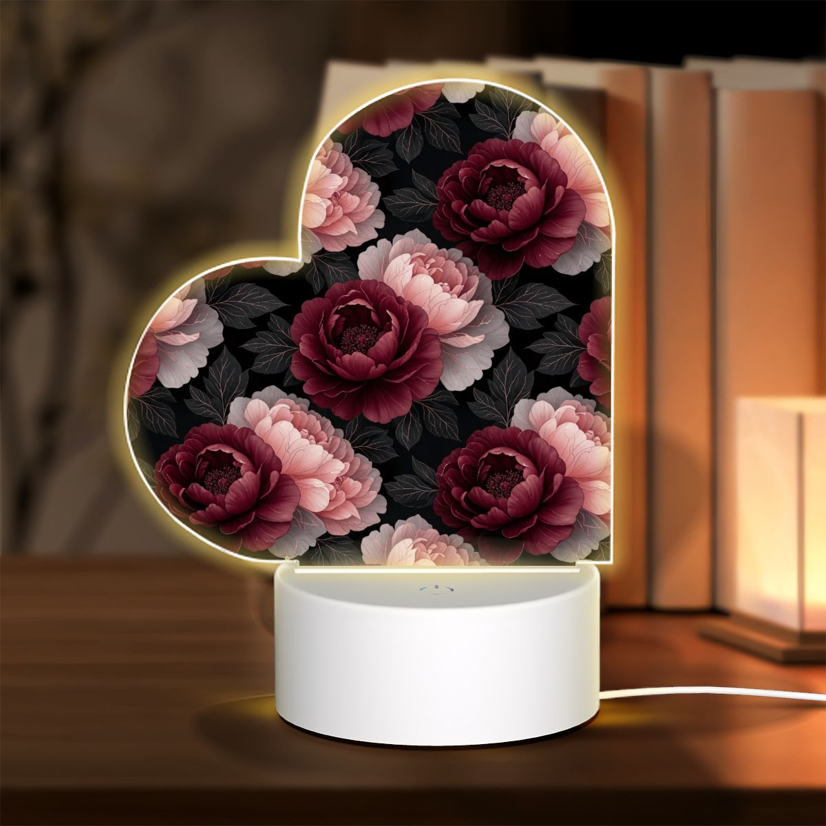 Heart Acrylic Night Light 26peoniegardenv2aop
