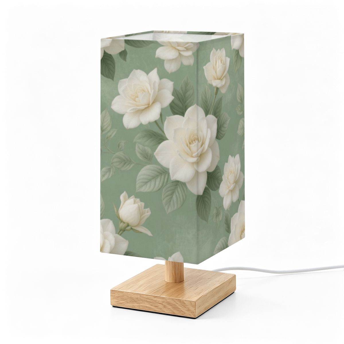 Gardenie Sage — Lampa stołowa kwadratowa
