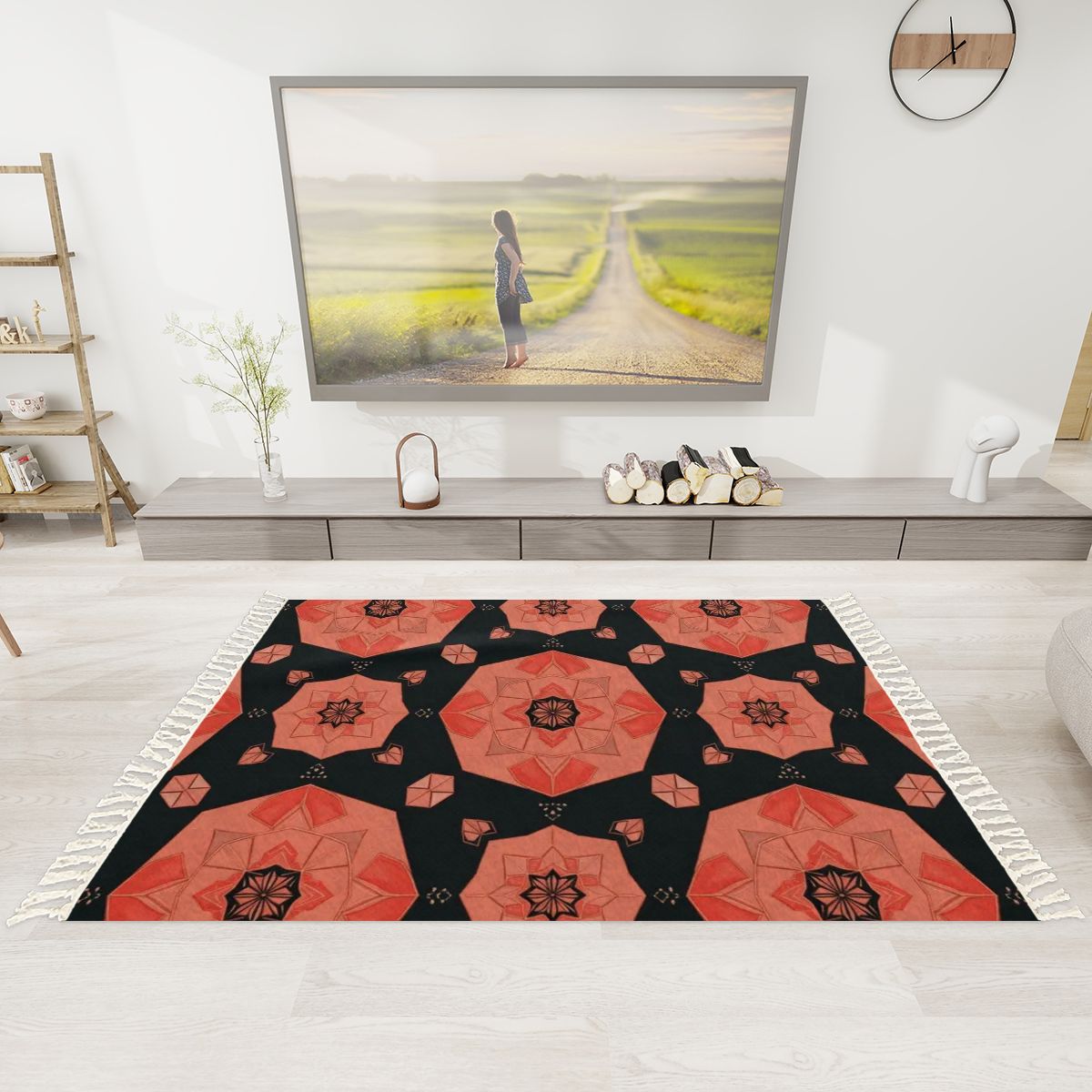 Camelia — Rug with tassels