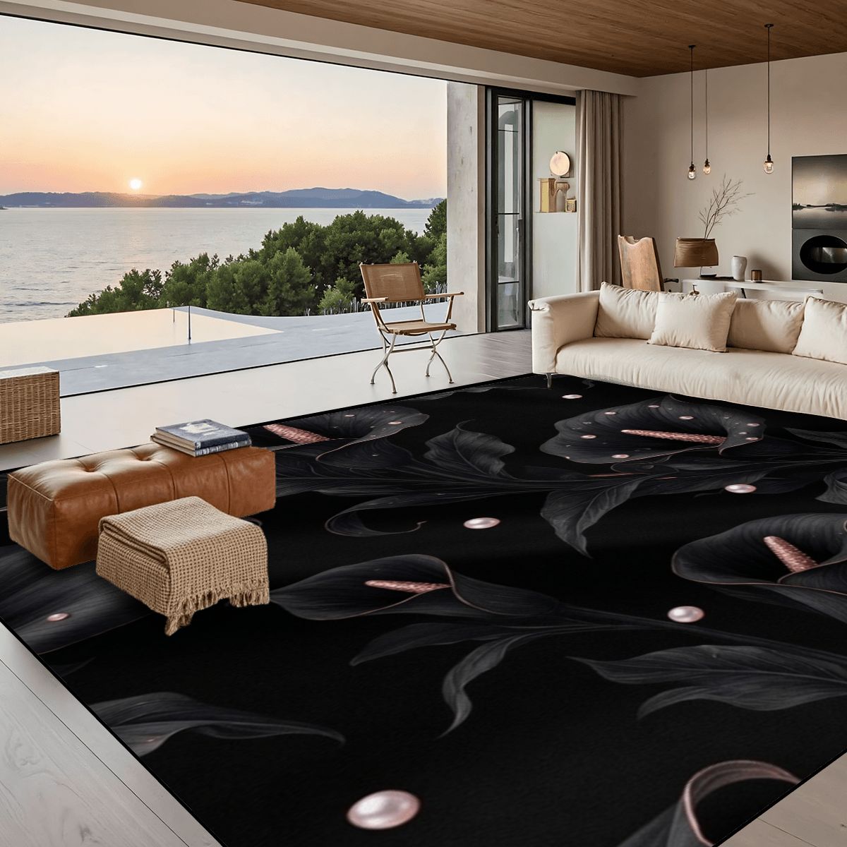 Kalie Noir — Large area rug
