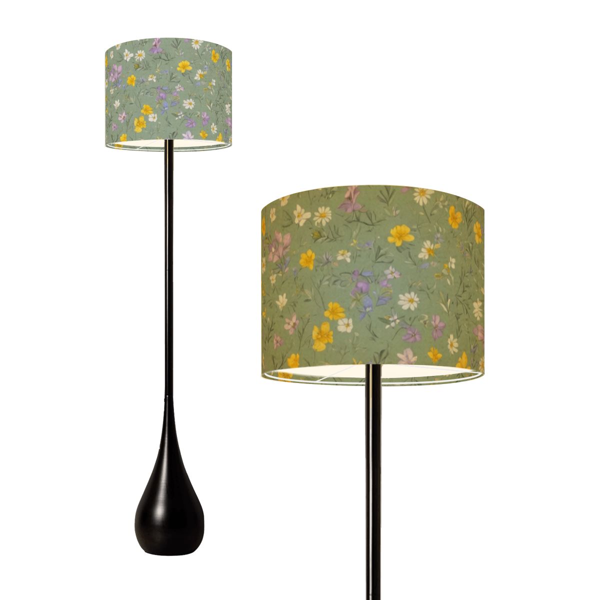 Lacka Szalwia — Lampa podłogowa kropla