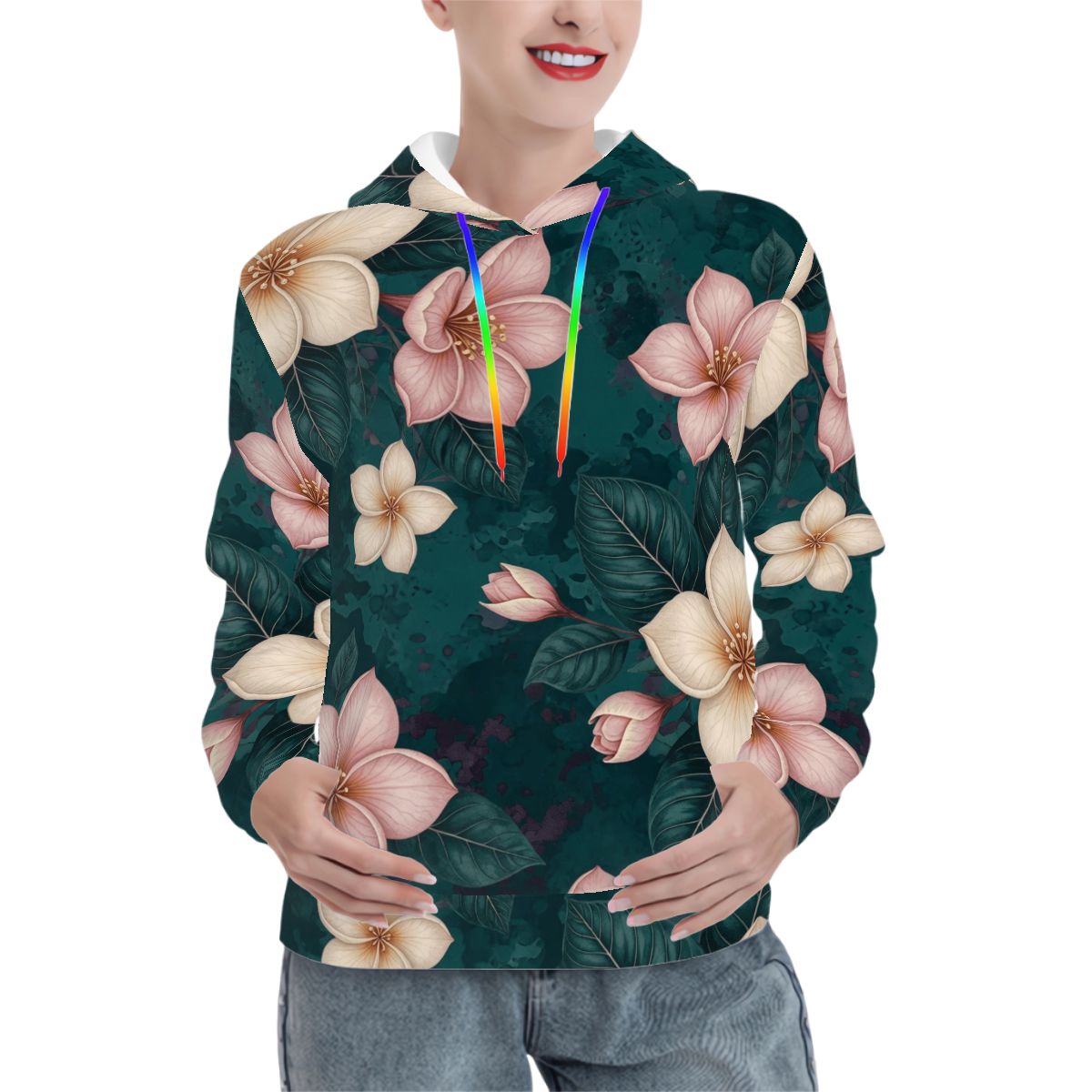 Hoodies for Women Customized Services 10plumeriatropikaop