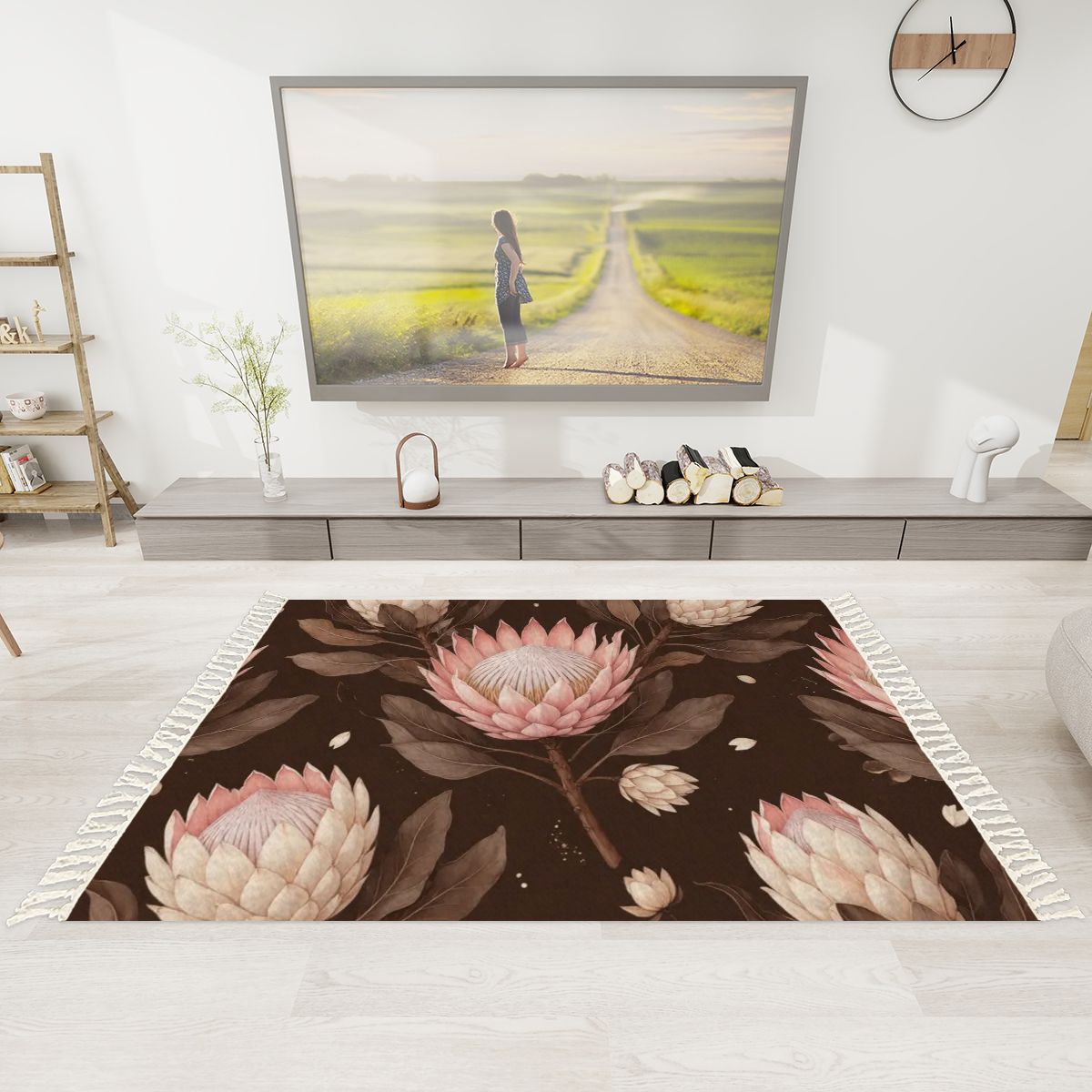 Area Rug with Tassels (5:3) 20proteaespressoaop