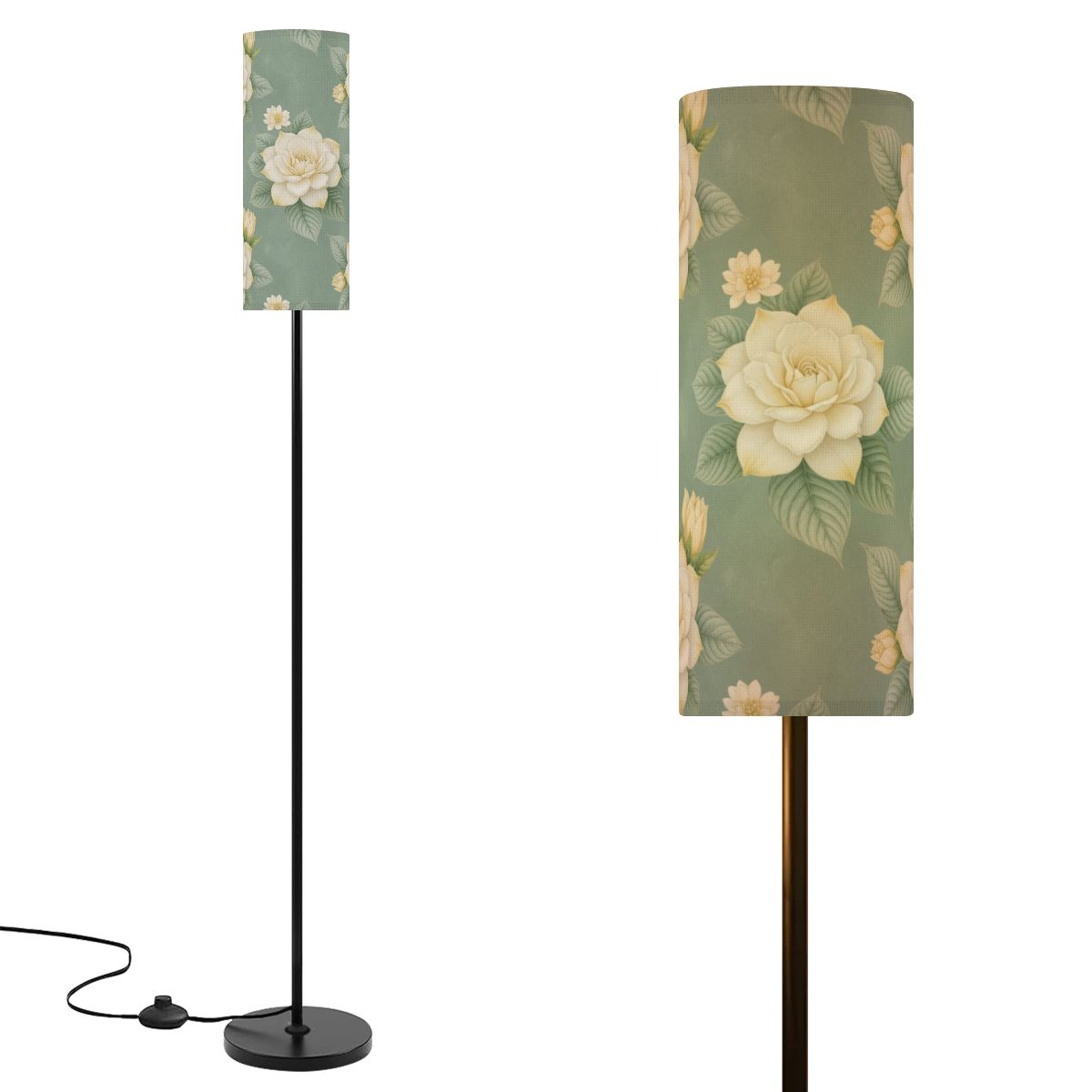 Floor Lamp Modern Standing Lamp (Made in USA) 43gardeniev2aop