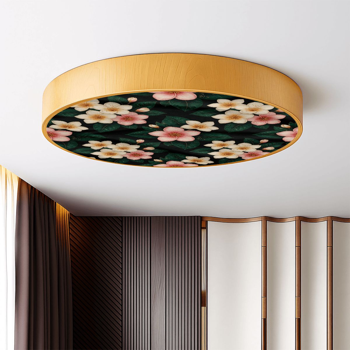 Flush Mount Ceiling Light 35plumeriav2aop