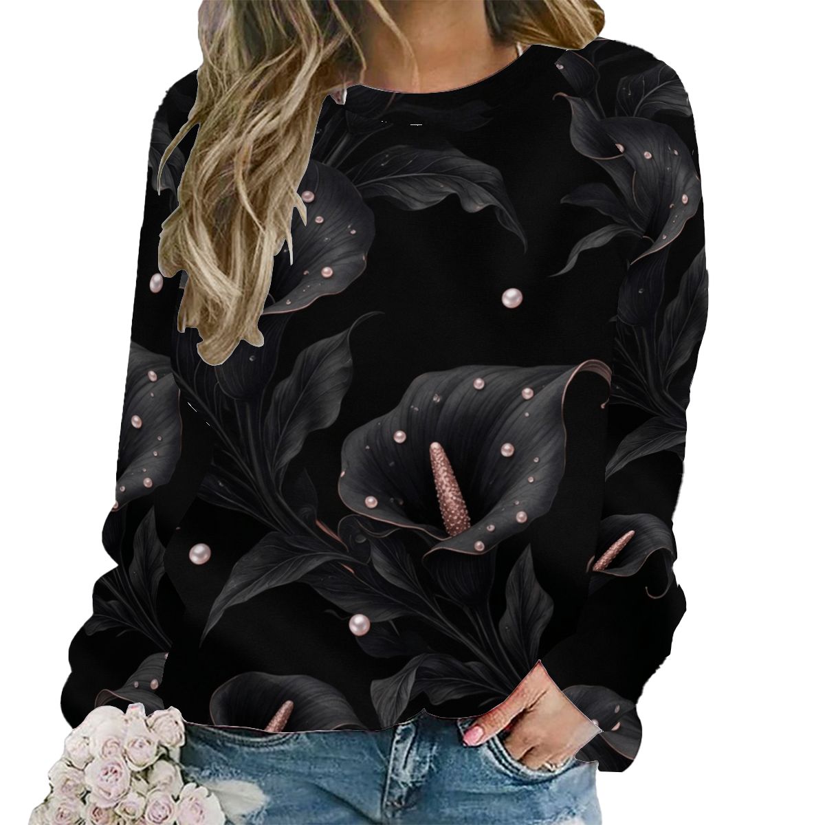Raglan Crewneck Sweatshirts Women 05kalienoiraop