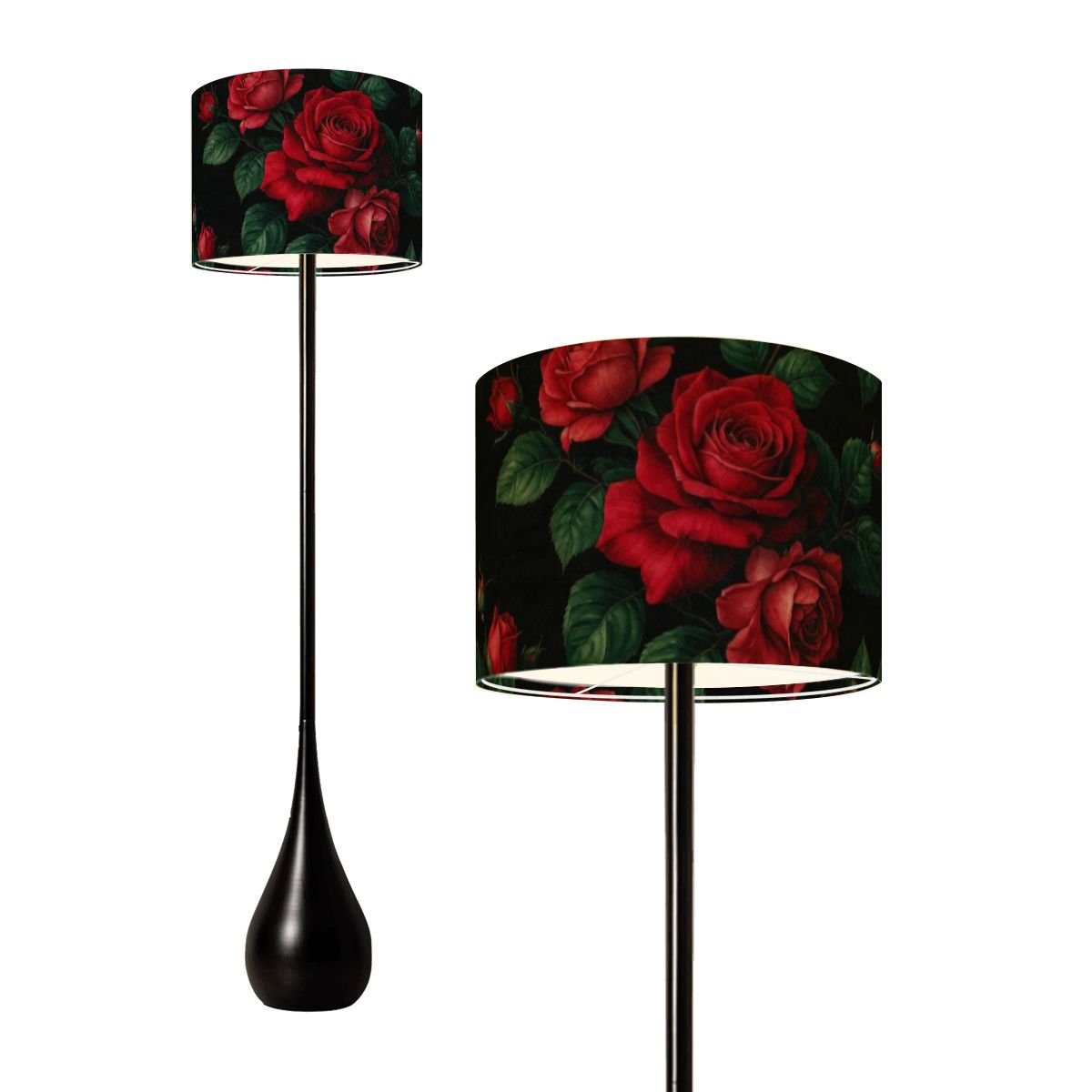 Teardrop Shaped Floor Lamp 37rozeczerwonev2aop