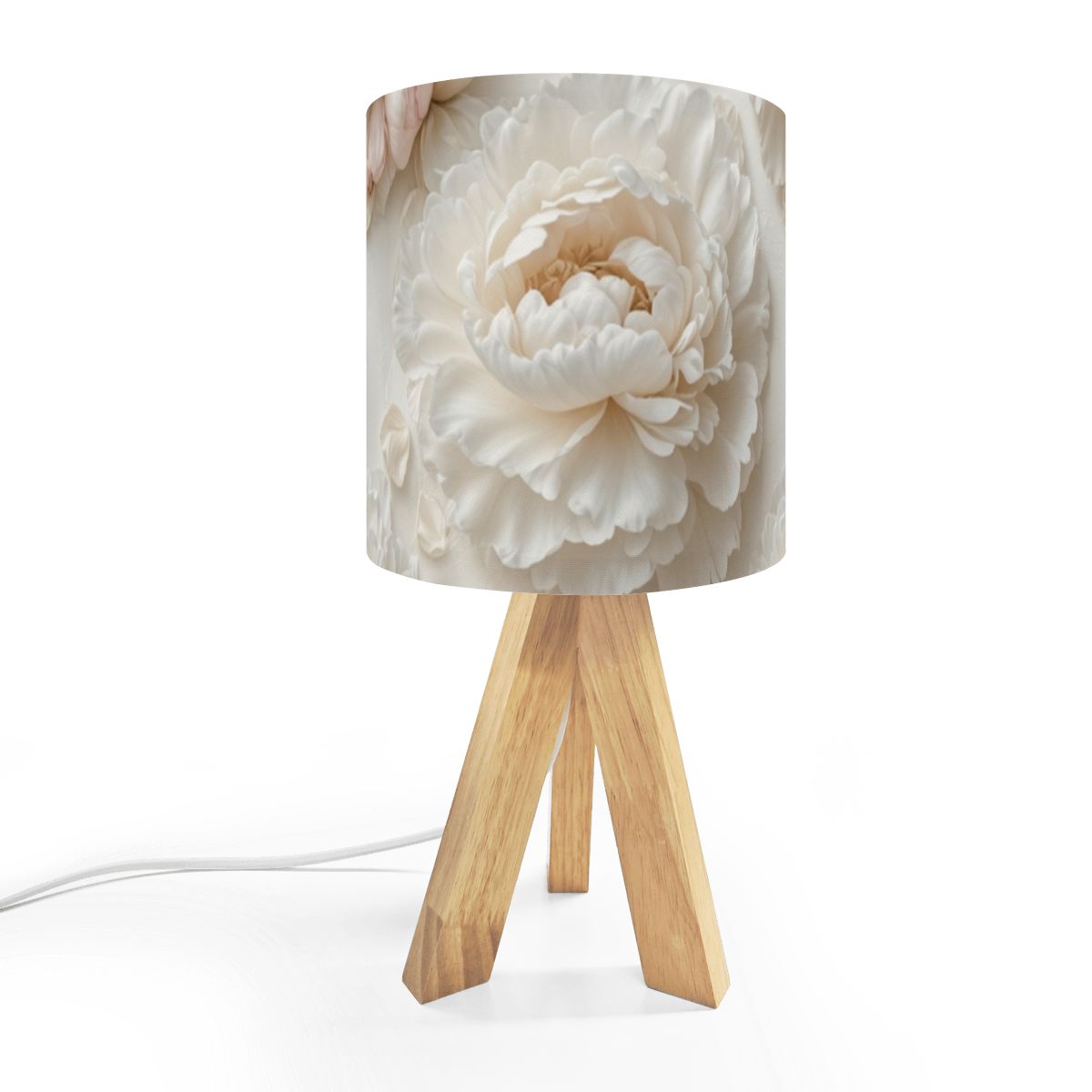 Peonie Biala — Lampa stołowa na trójnogu