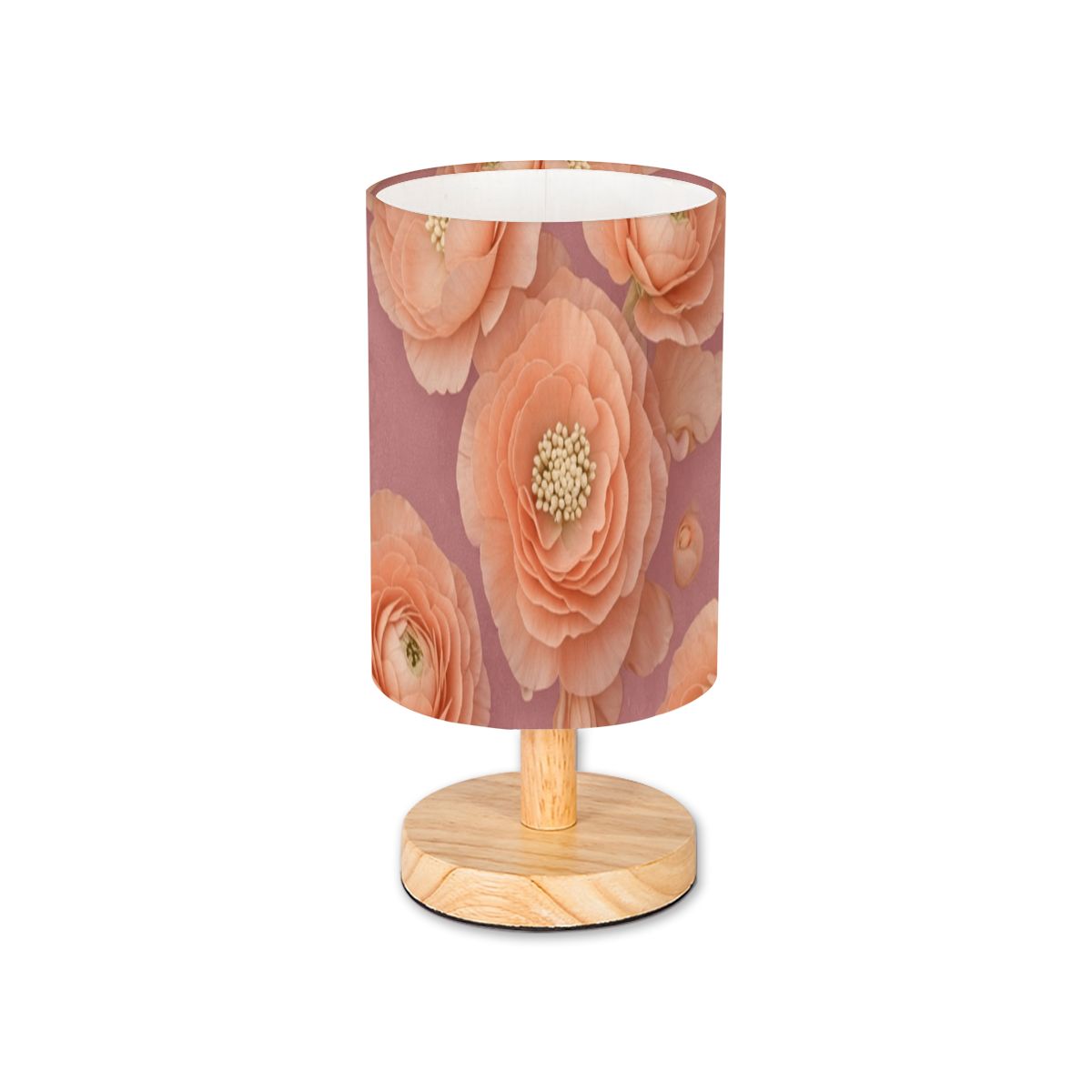 Cylindrical Table Lamp 19jaskrybrzoskwiniaaop