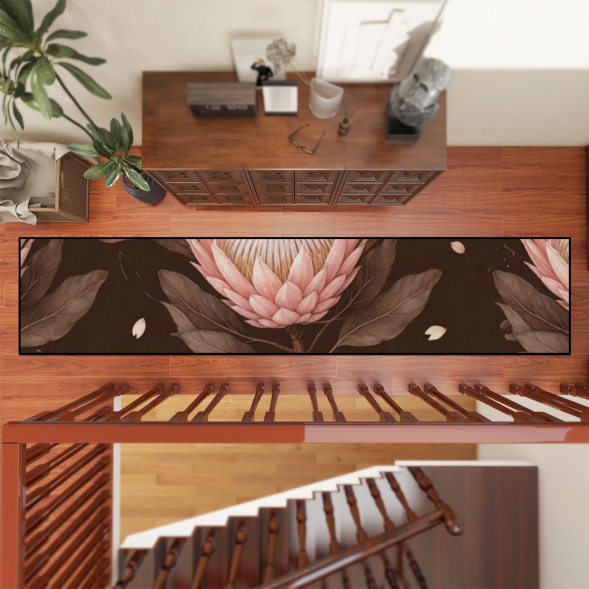 Protea Espresso — Runner rug
