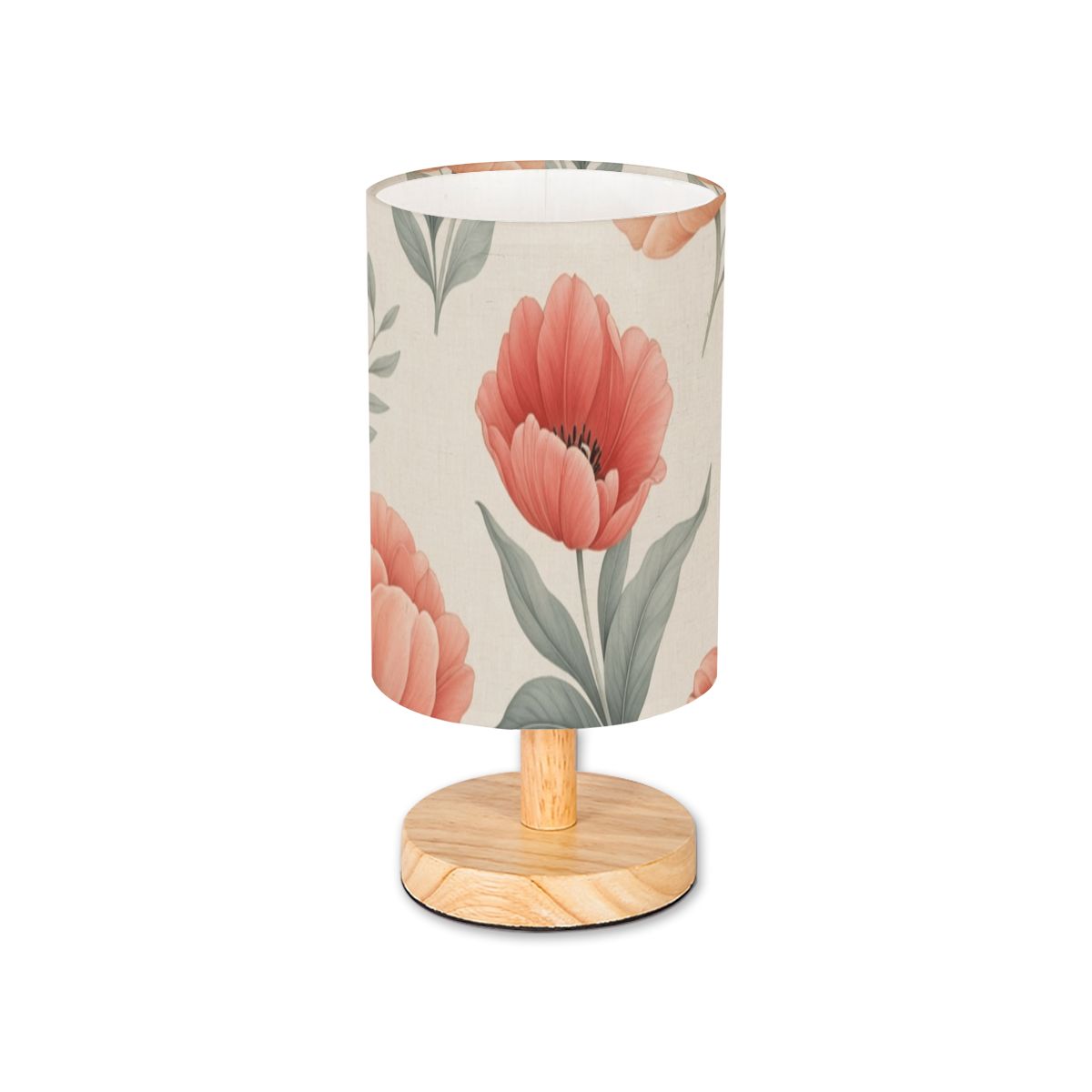 Cylindrical Table Lamp 14tulipanypeachaop