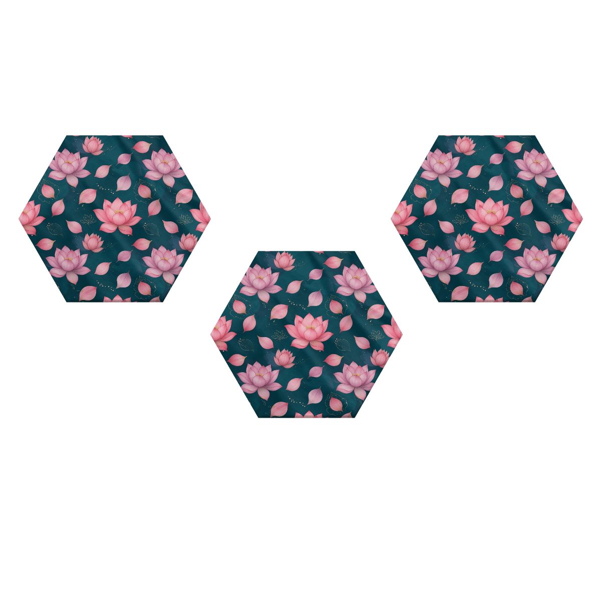 Hexagon Sound Absorbing Panels 3 Pieces 40lotosyv2aop