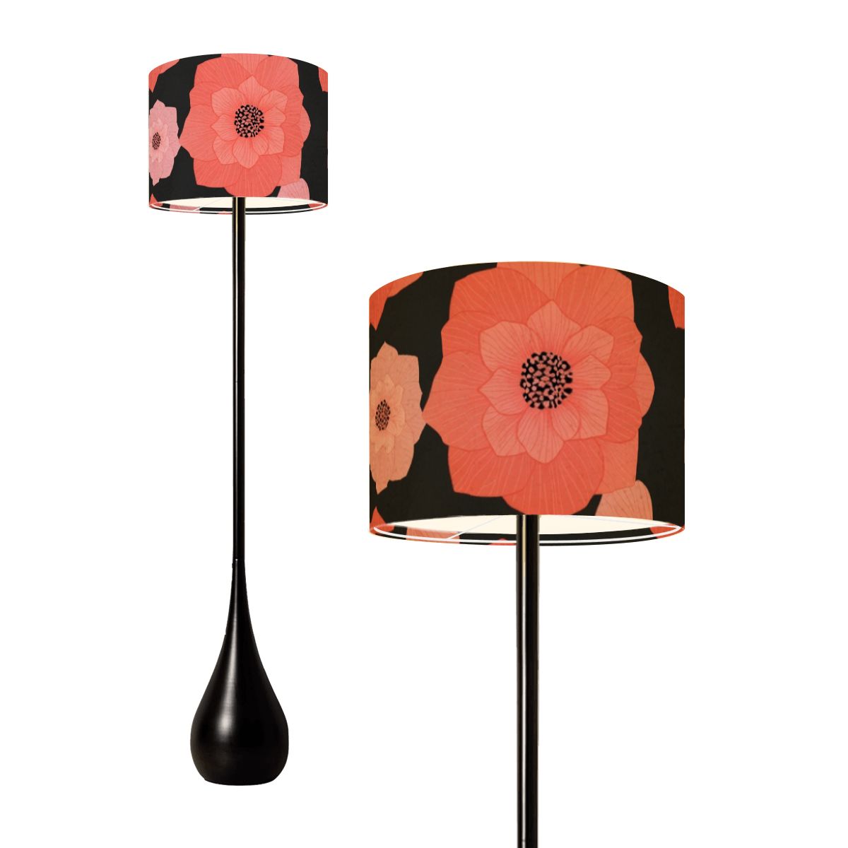 Camelia Koral — Lampa podłogowa kropla