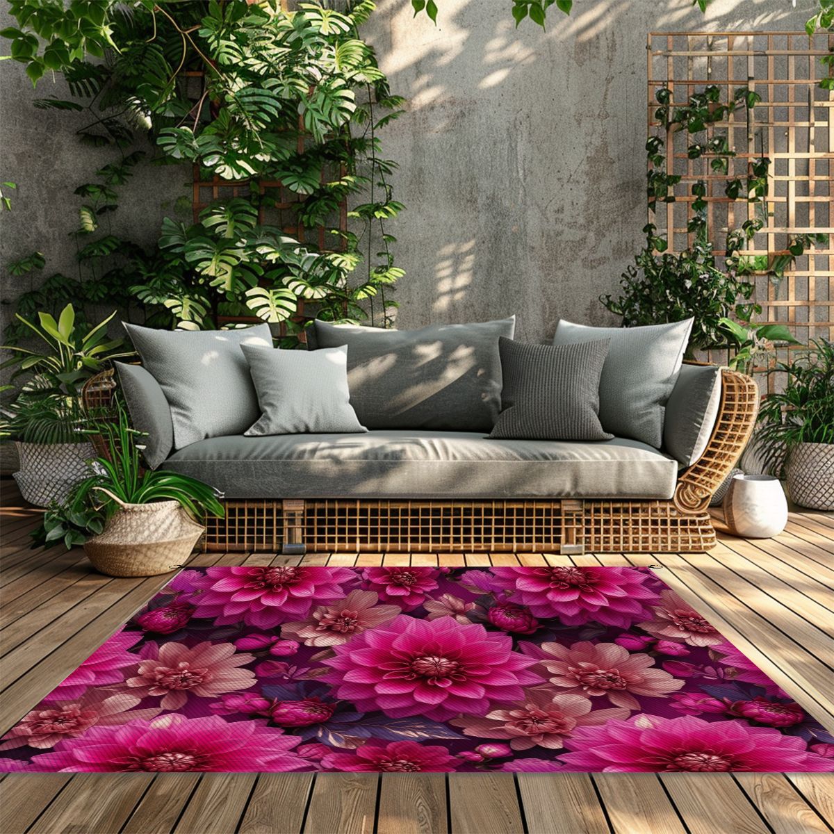 Outdoor Plastic Straw Rug 07daliefuksjaaop