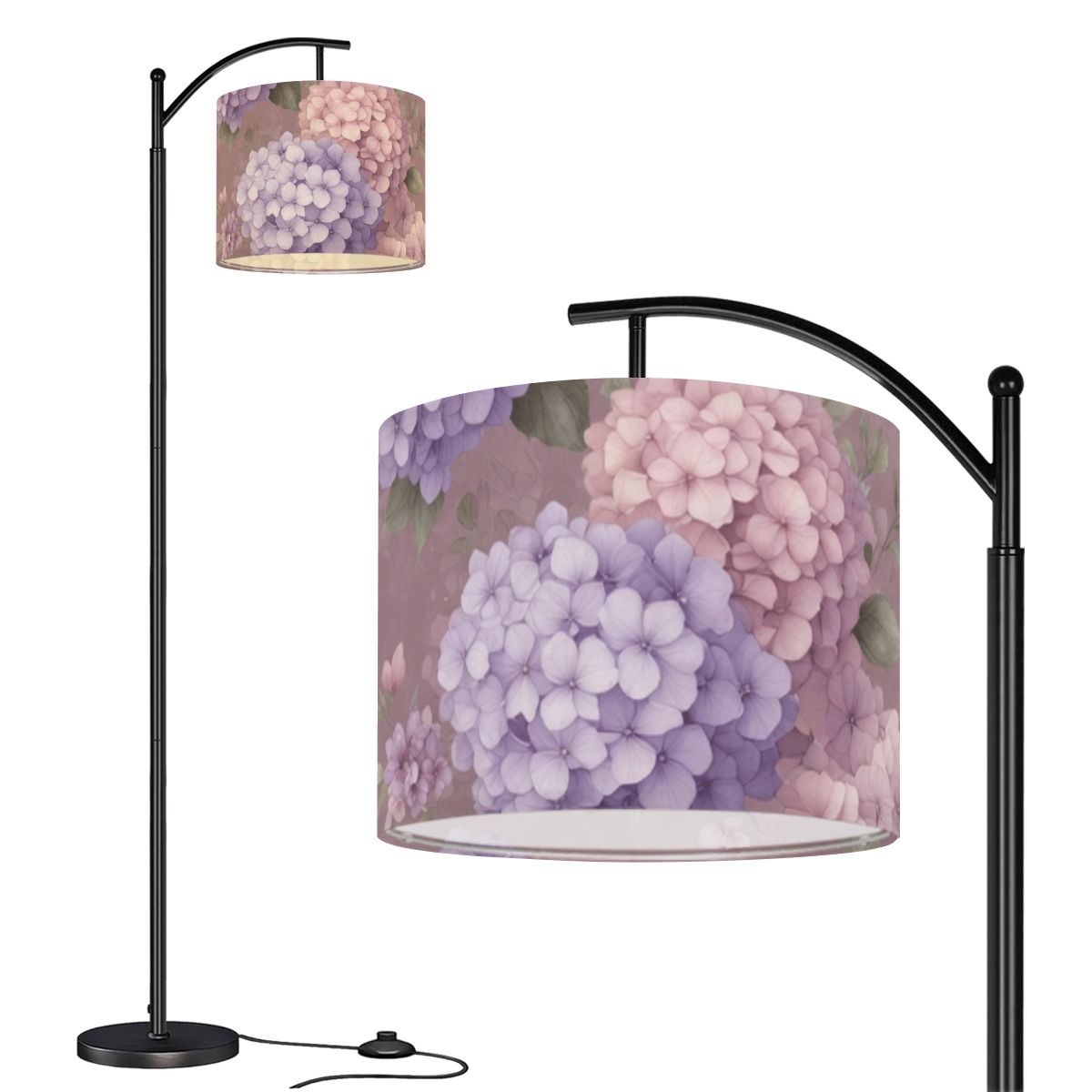 Arc Floor Lamp (Made in USA) 08hortensjelawendaaop
