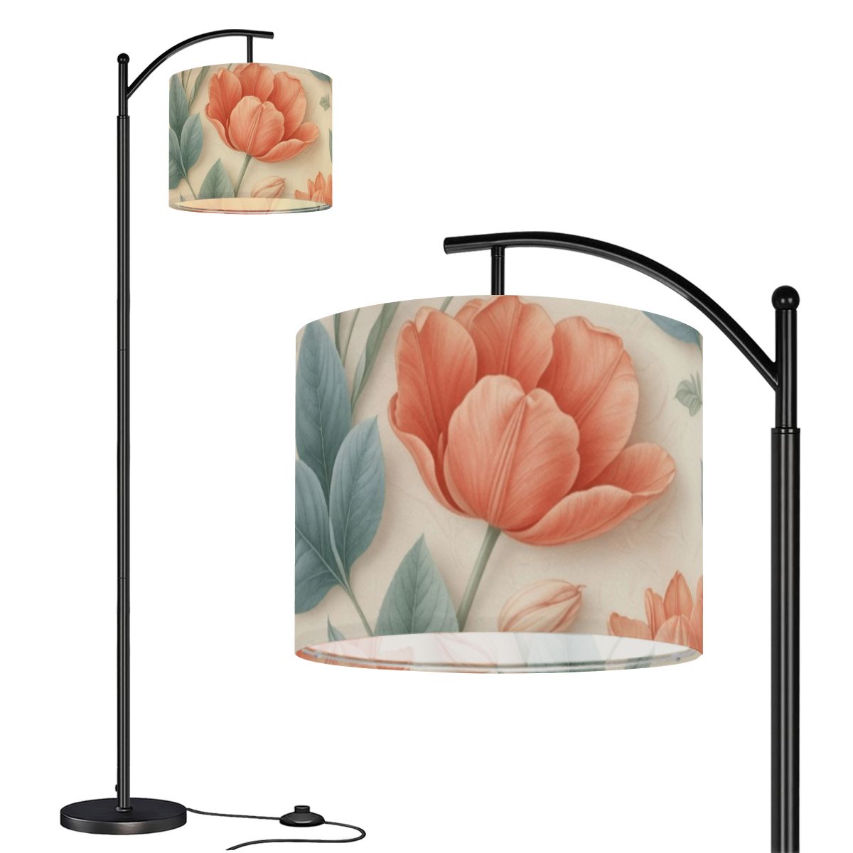 Arc Floor Lamp (Made in USA) 39tulipanyv2aop