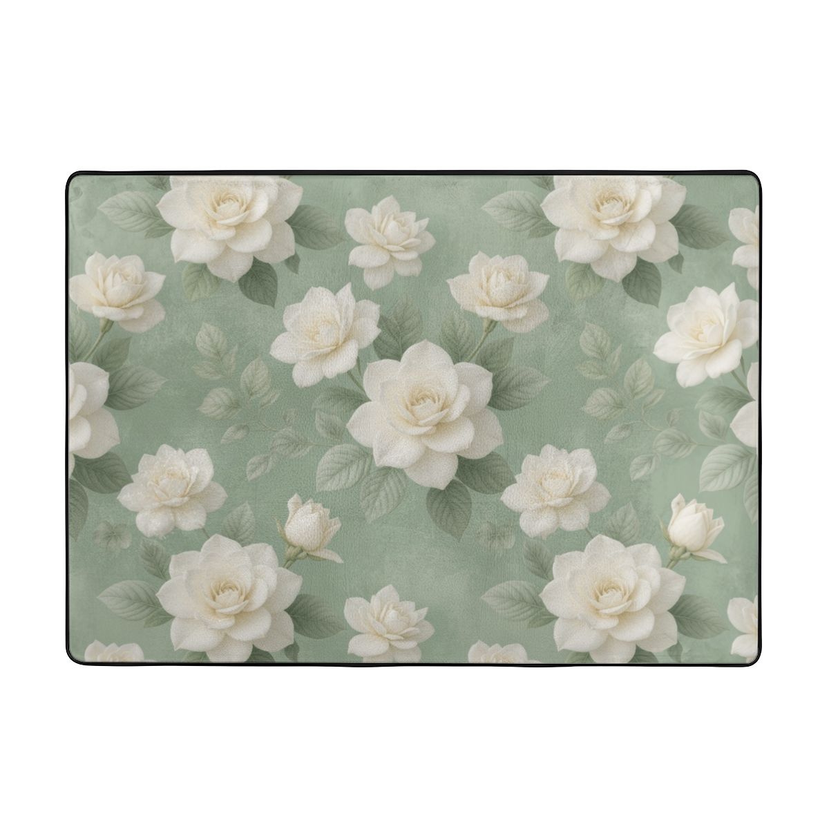 Large Flannel Non Slip Area Rug (4:3) 18gardeniesageaop
