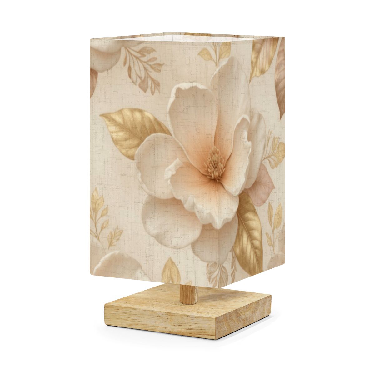 Magnolie Champagne — Lampa stołowa kwadratowa